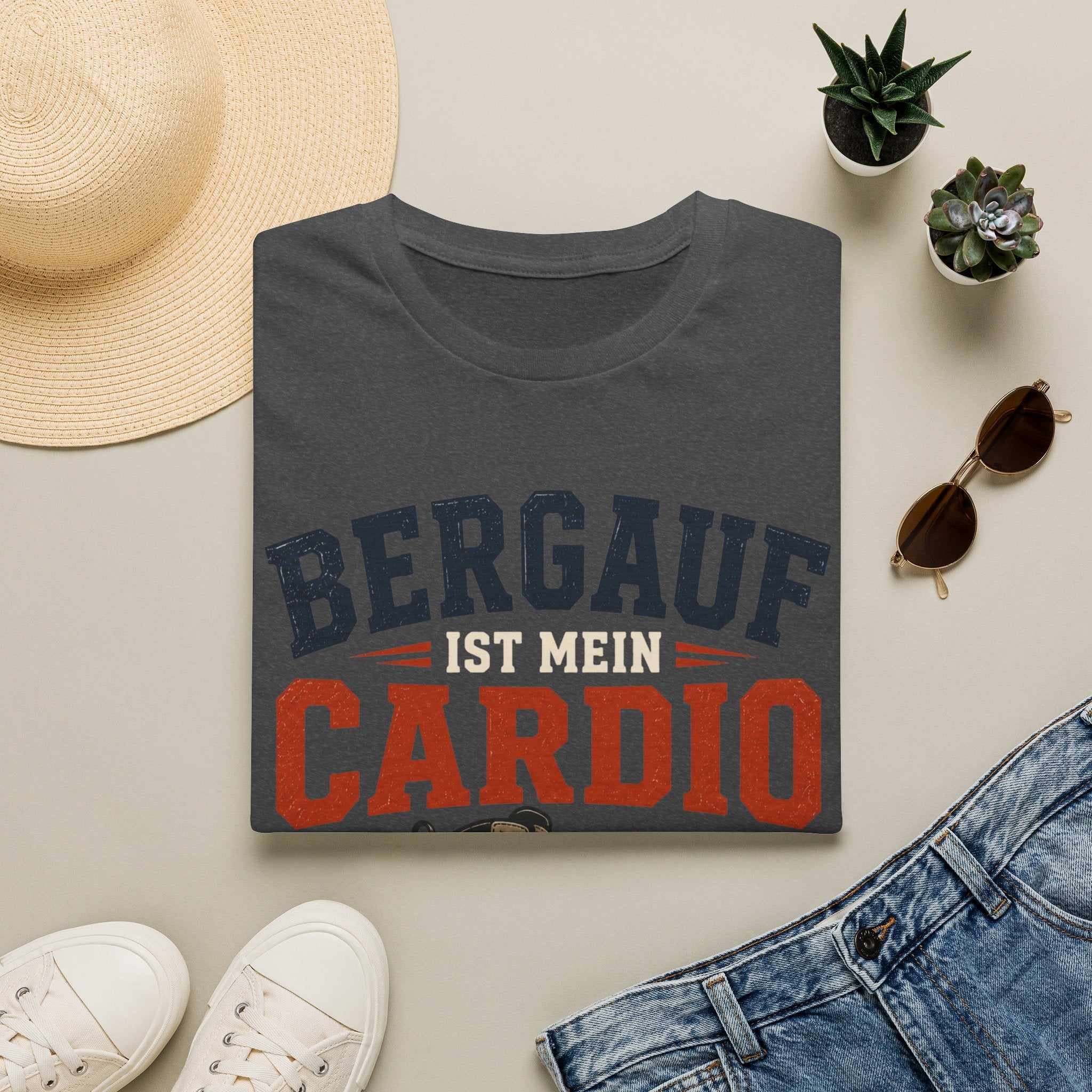 Bergauf ist mein Cardio - T-Shirt