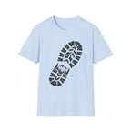 Schuhabdruck Berg 2 - T-Shirt
