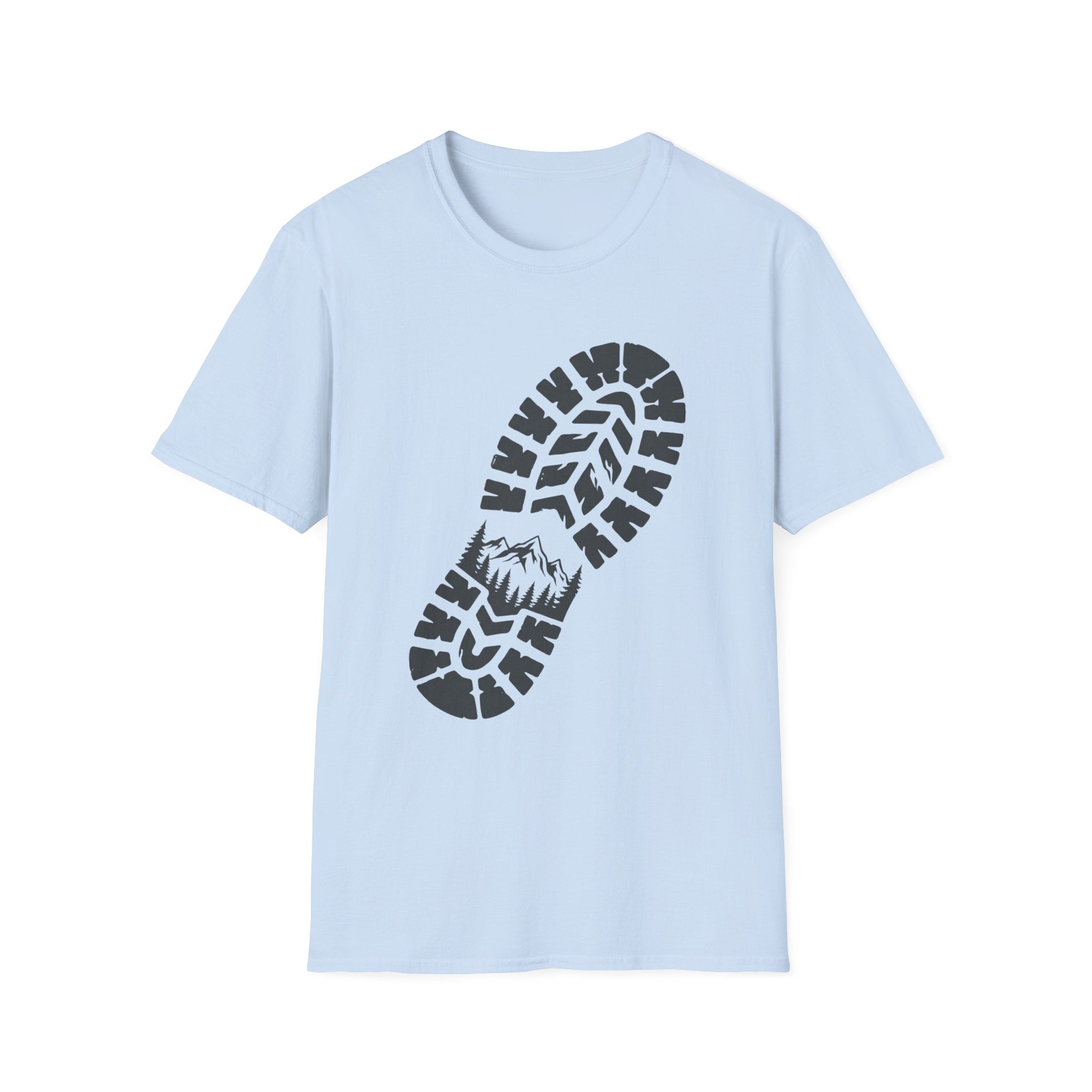 Schuhabdruck Berg 2 - T-Shirt