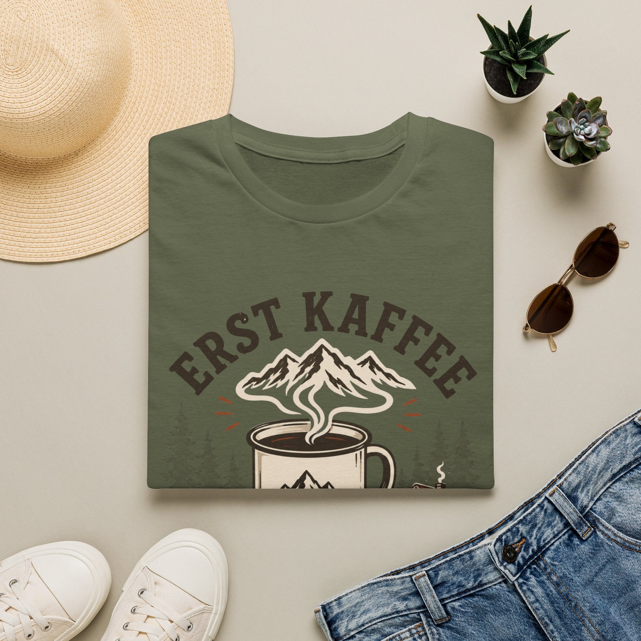 Erst Kaffee dann Gipfel - T-Shirt