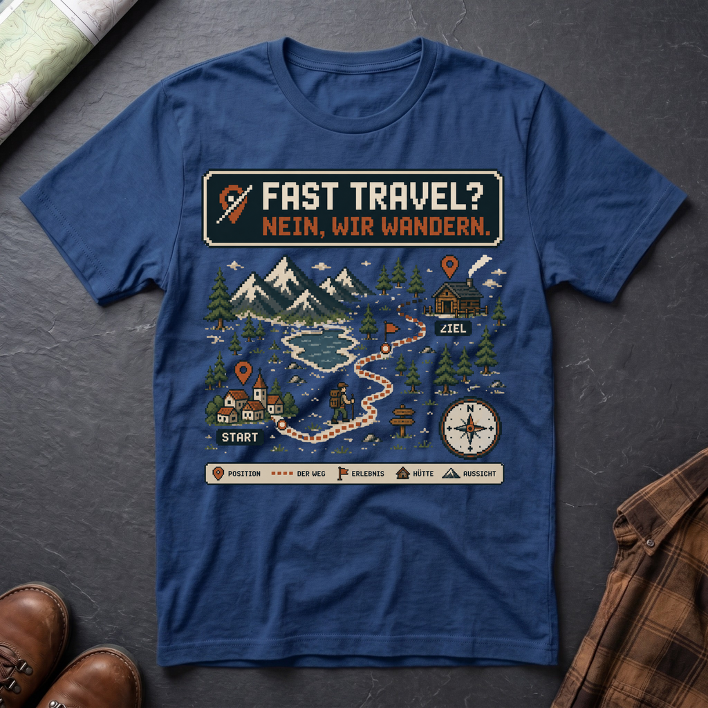 Fast Travel Wandern - T-Shirt
