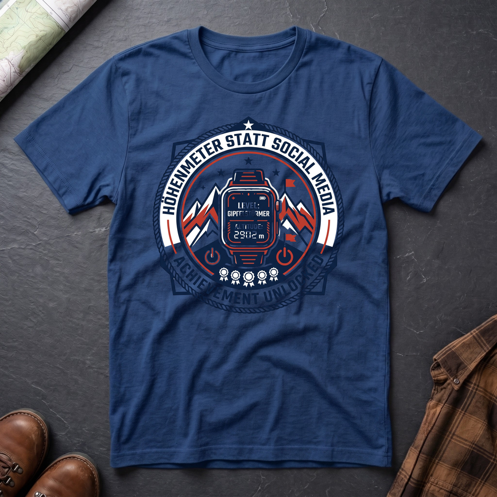 Höhenmeter Social Media - T-Shirt