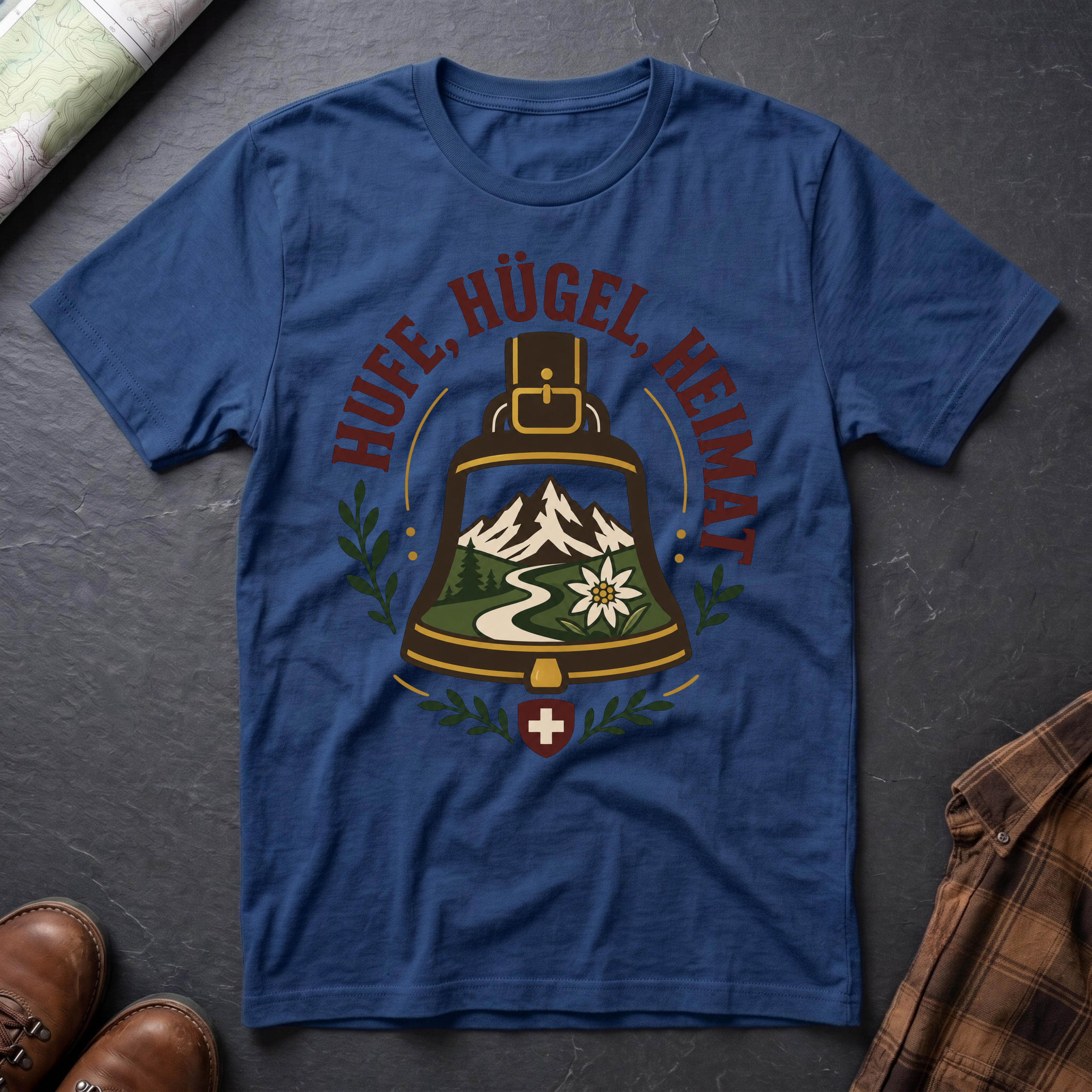 Hufe Hügel Heimat - T-Shirt