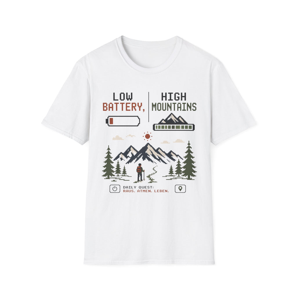 Low Battery High Mountains - T-Shirt