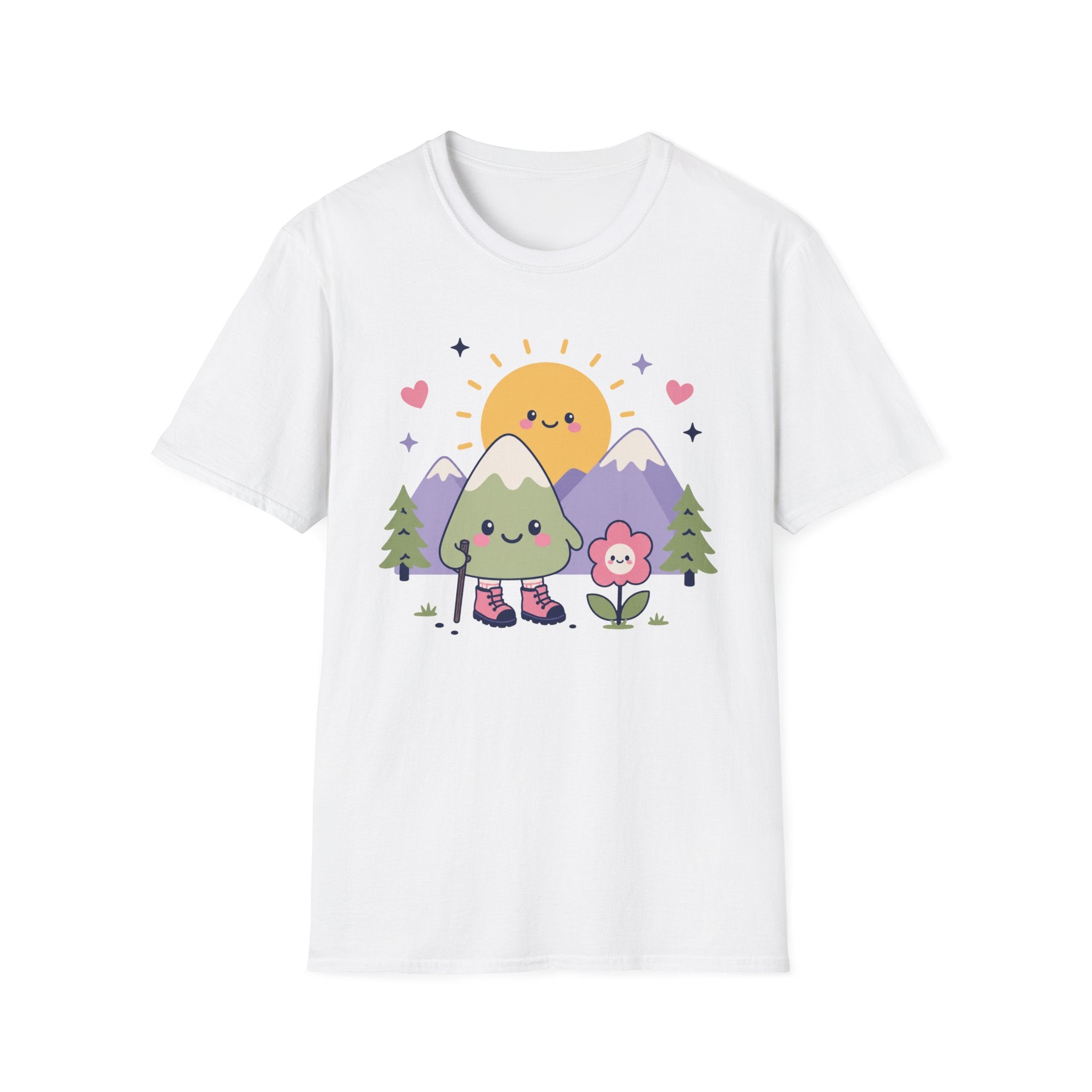 Kawaii Berg Sonne - T-Shirt