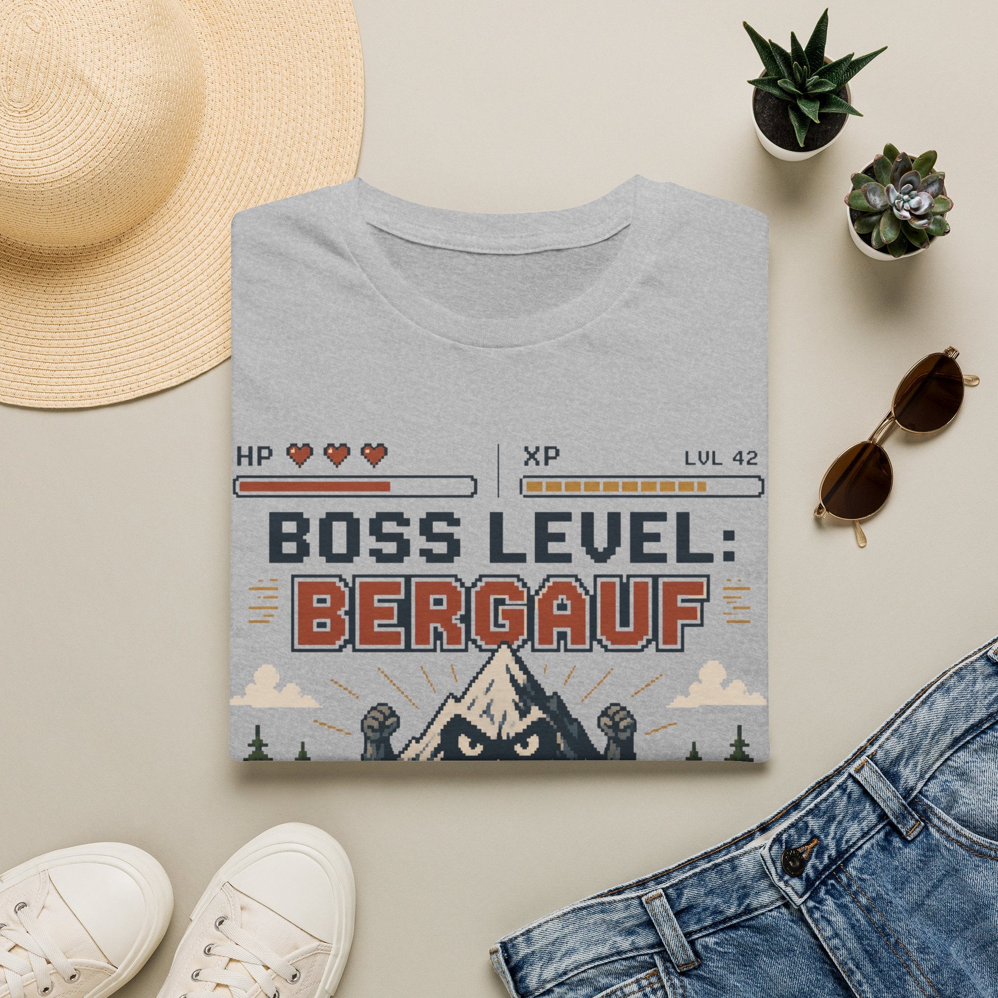 Boss Level Bergauf - T-Shirt