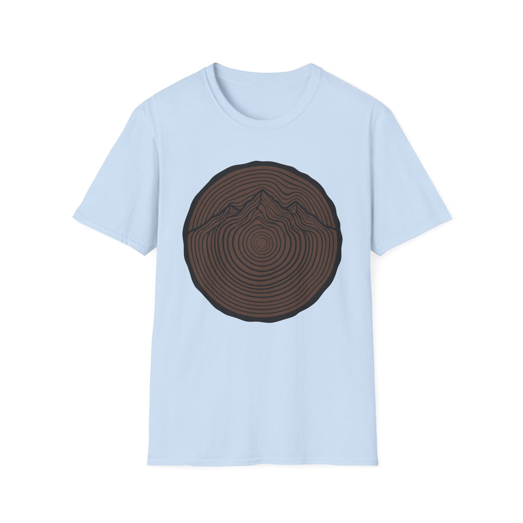 Baumstamm Berg - T-Shirt