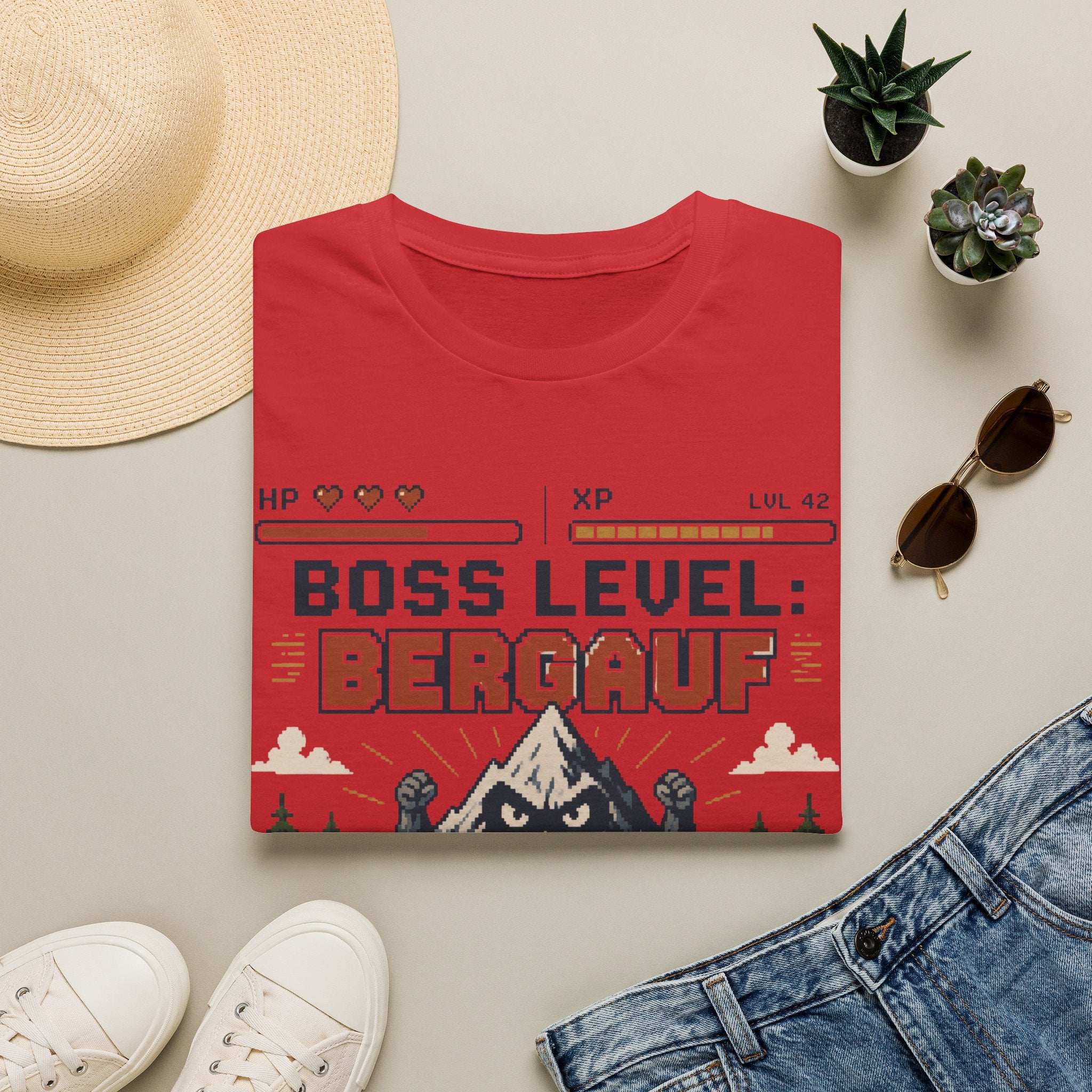Boss Level Bergauf - T-Shirt