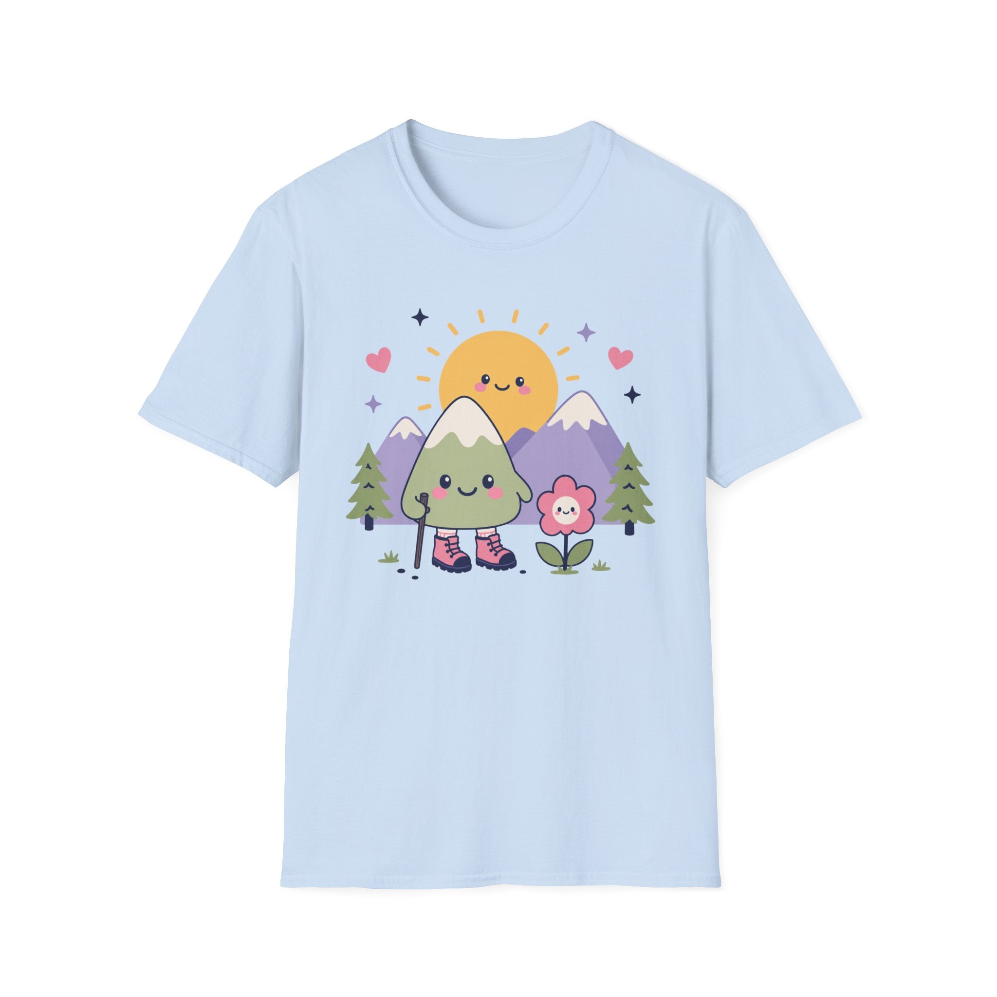 Kawaii Berg Sonne - T-Shirt