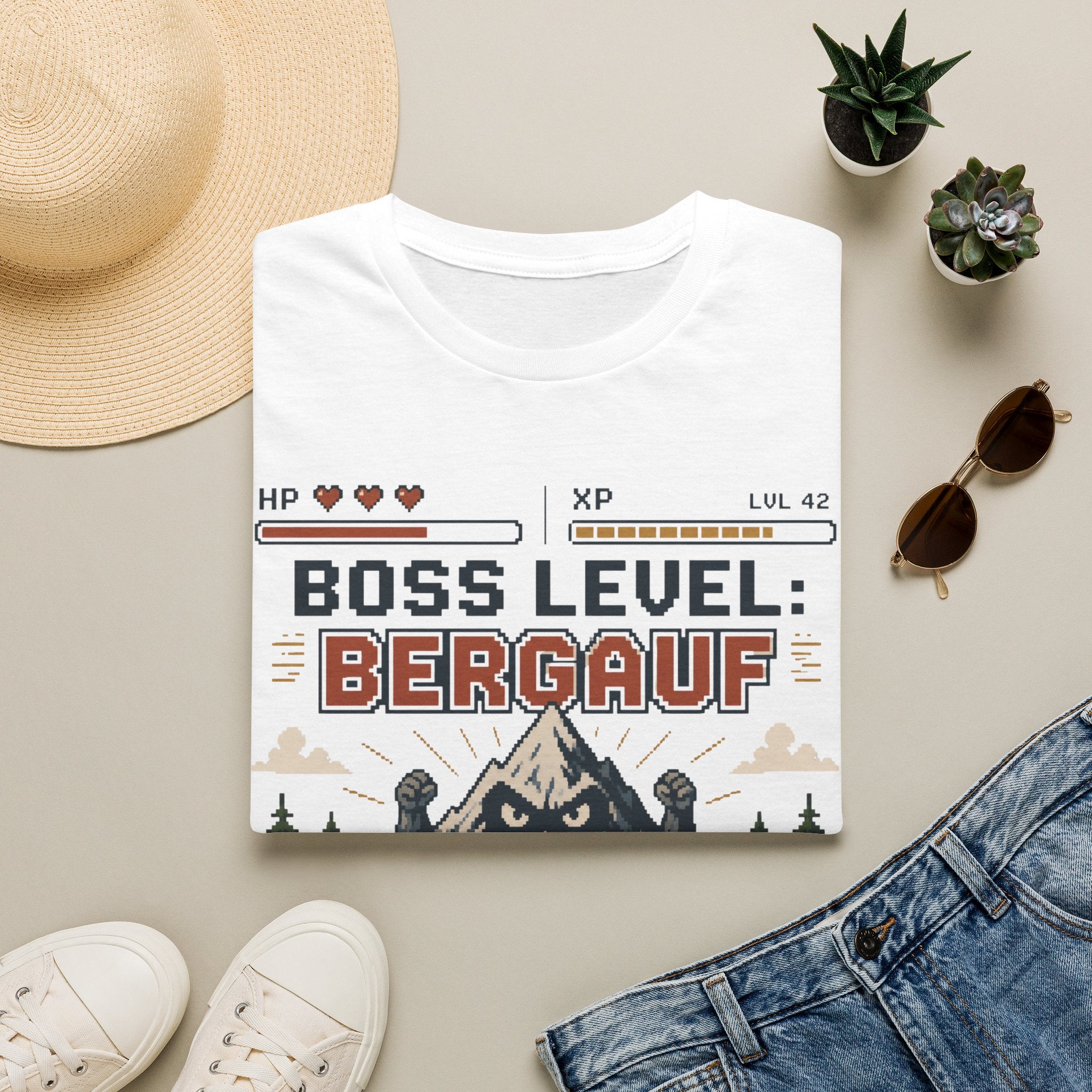 Boss Level Bergauf - T-Shirt