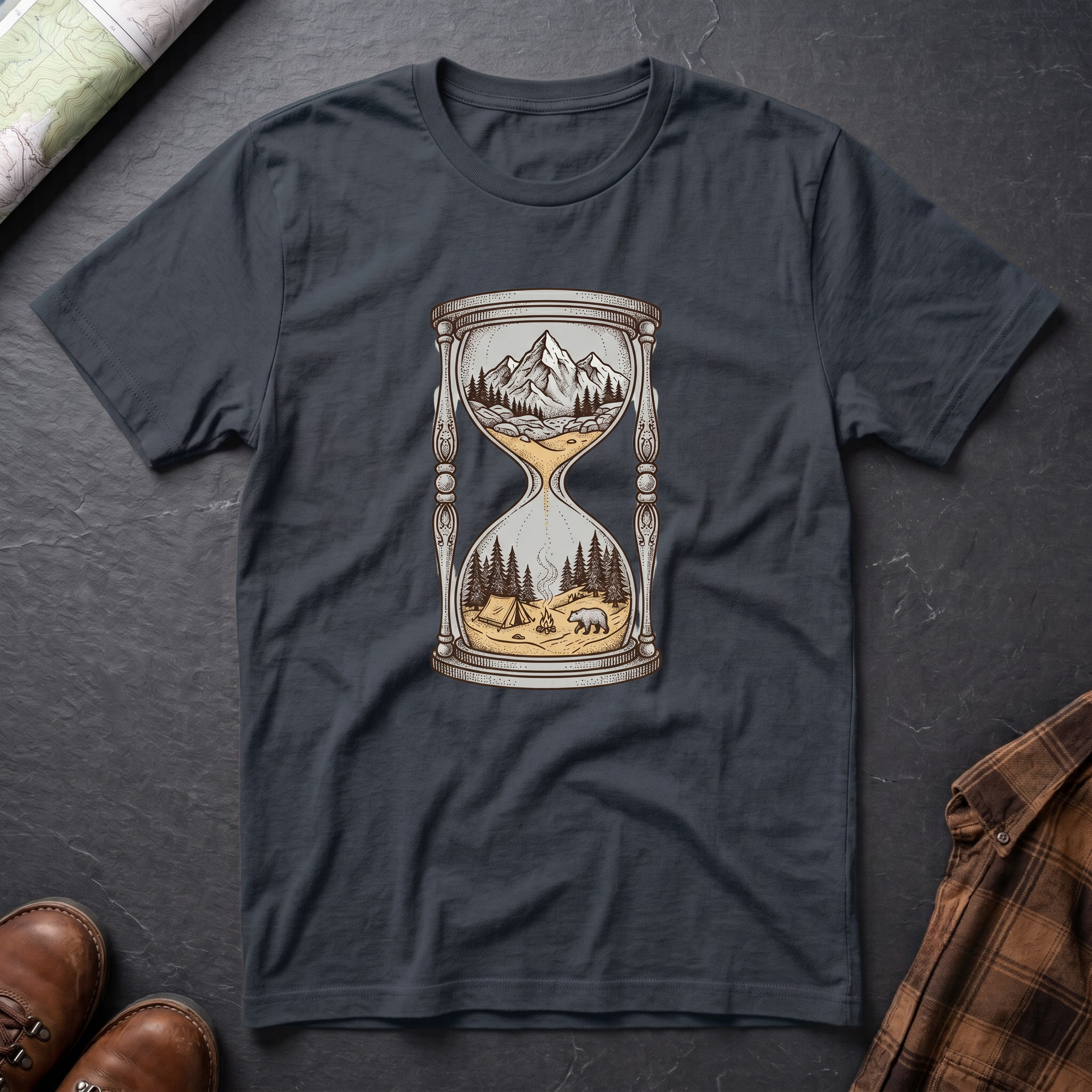 Sanduhr Berg - T-Shirt