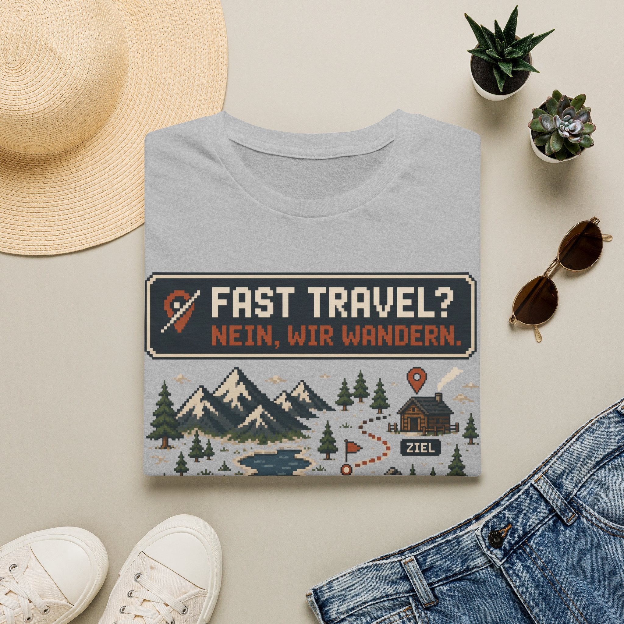 Fast Travel Wandern - T-Shirt