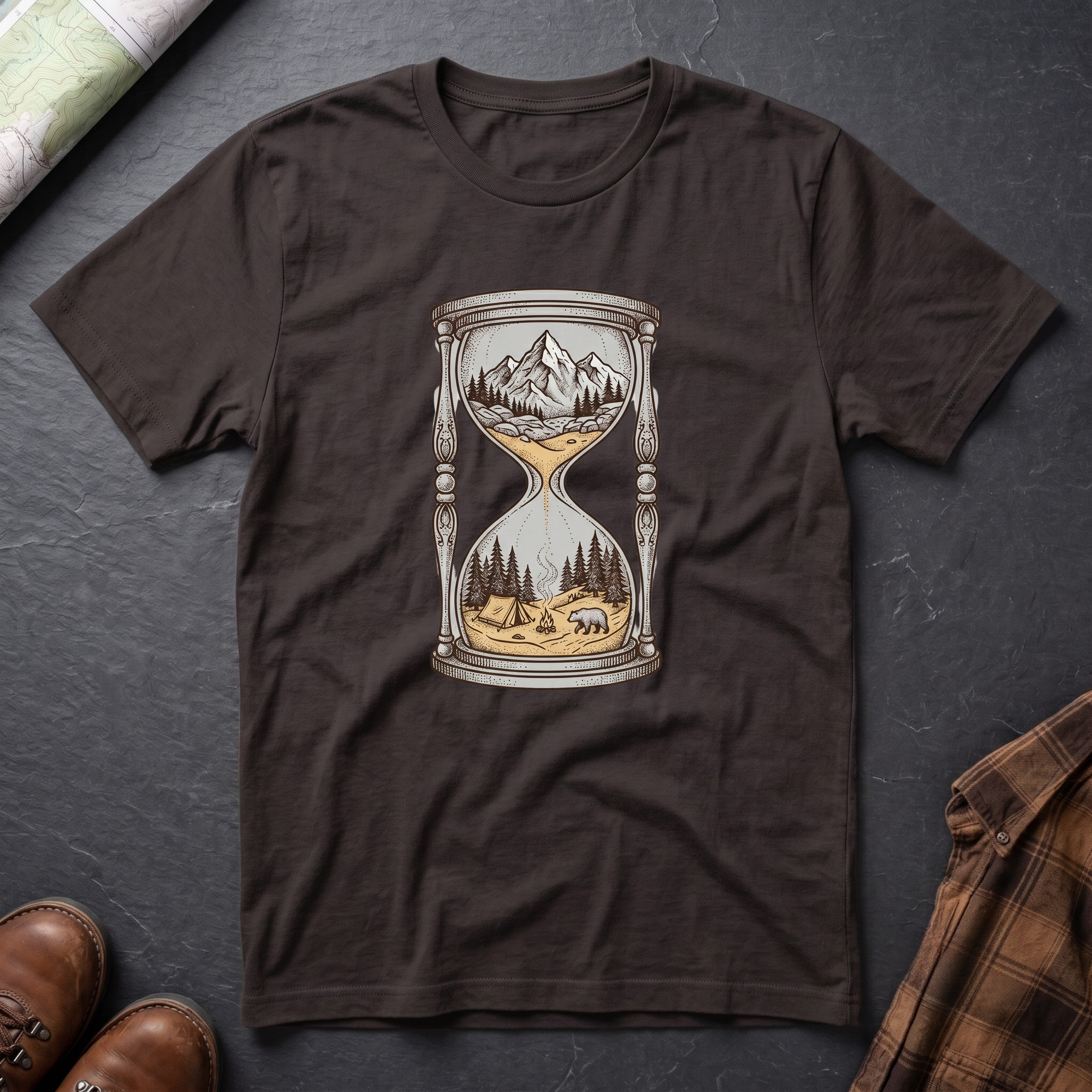 Sanduhr Berg - T-Shirt