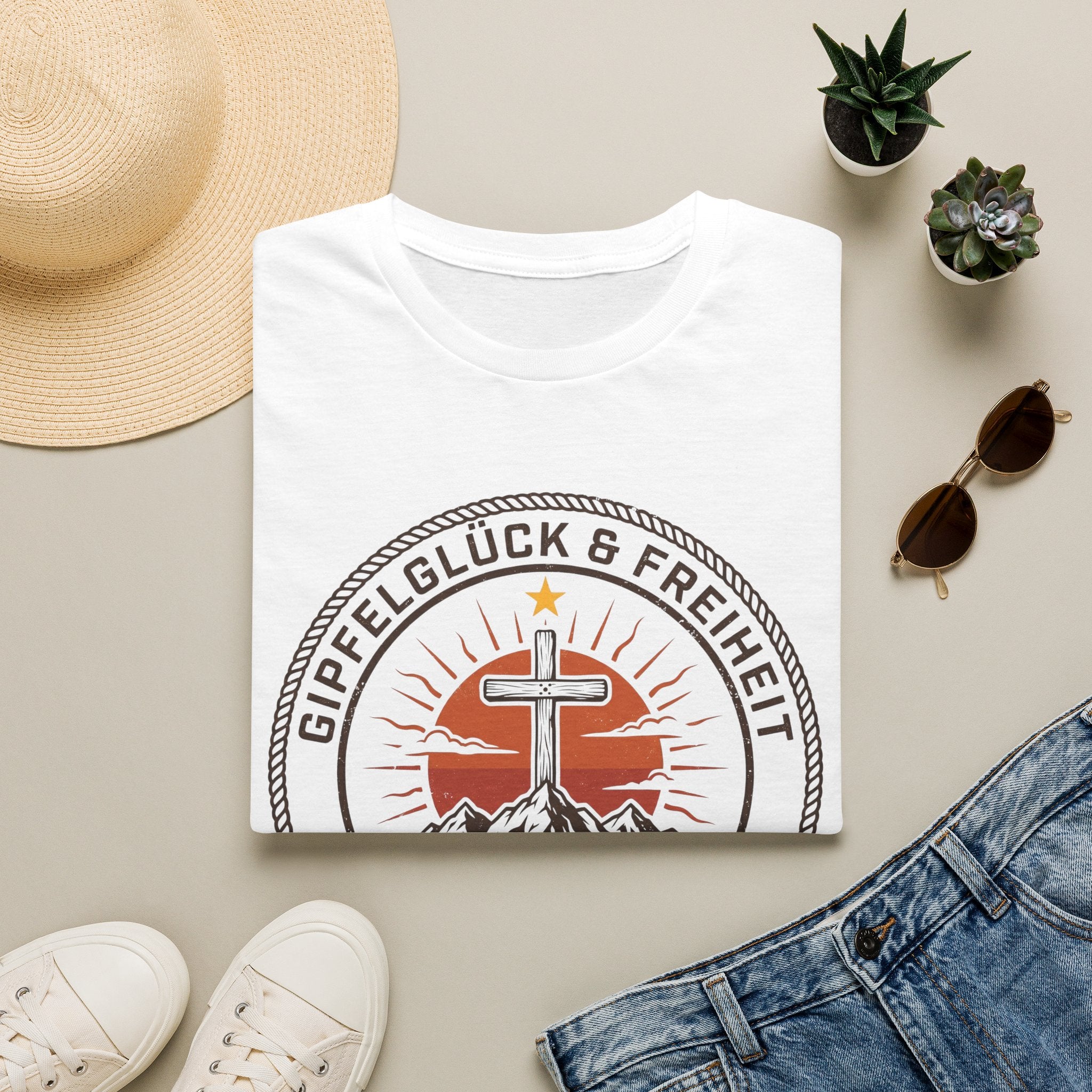 Gipfelglück Freiheit - T-Shirt