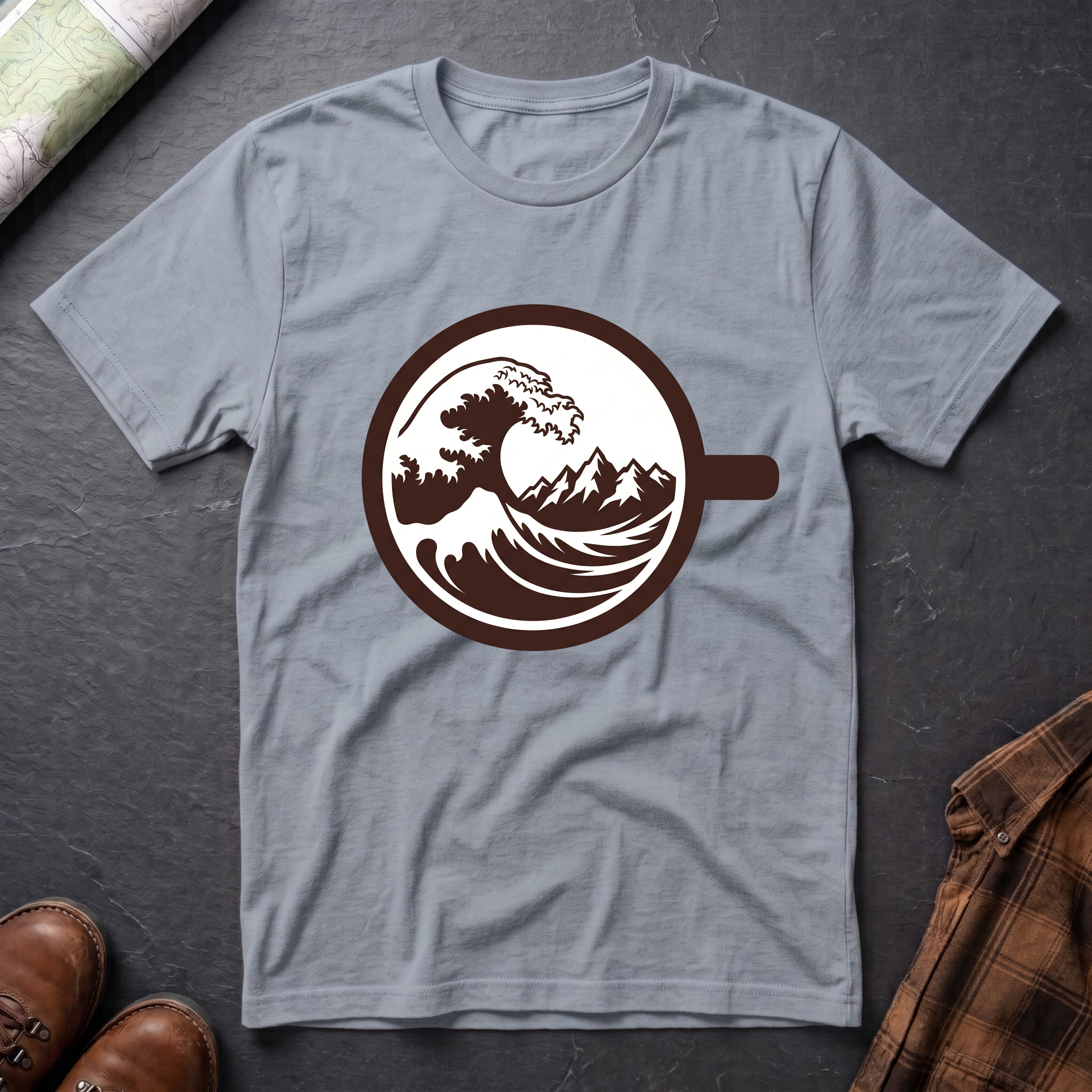 Bergwelle Kaffeetasse - T-Shirt