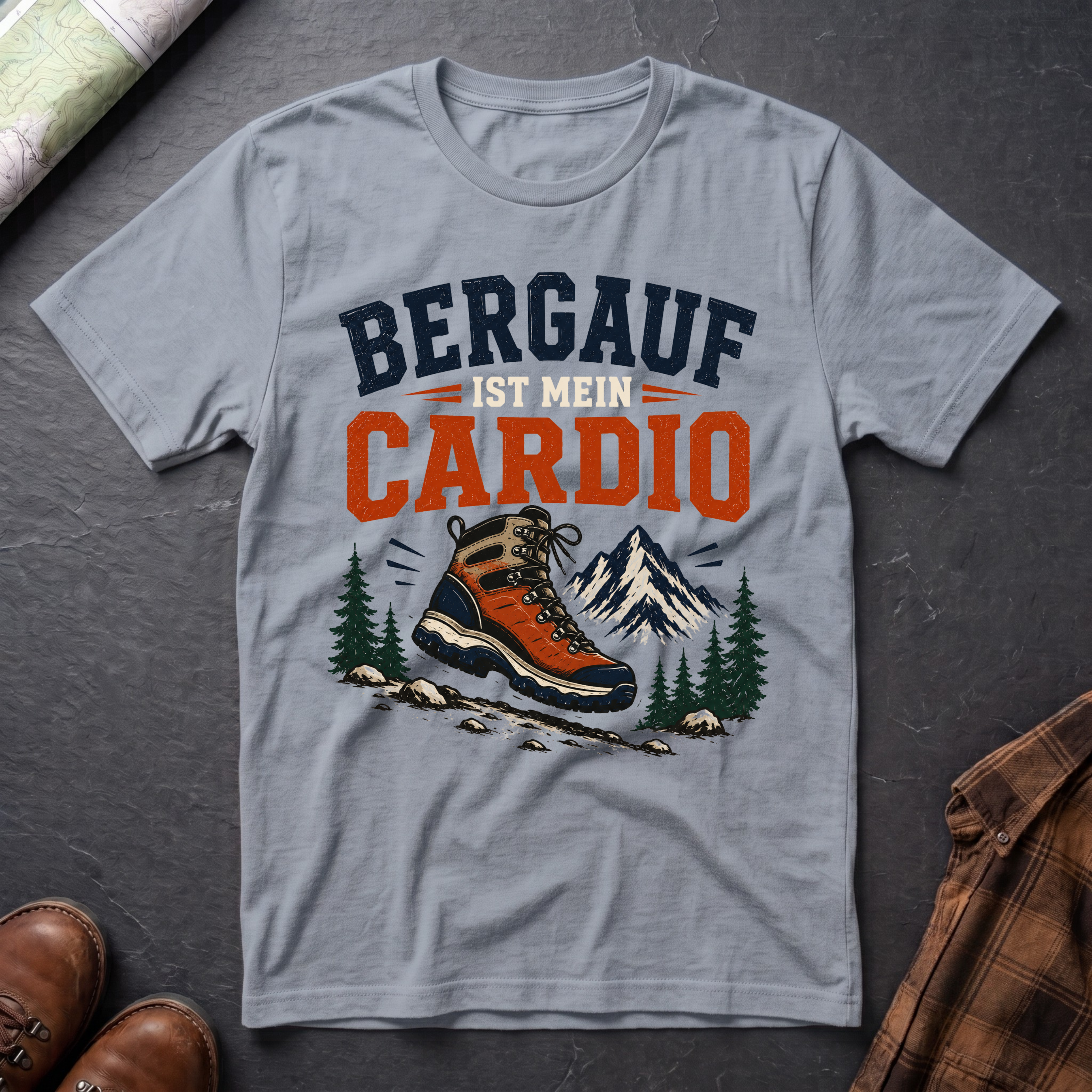 Bergauf ist mein Cardio - T-Shirt