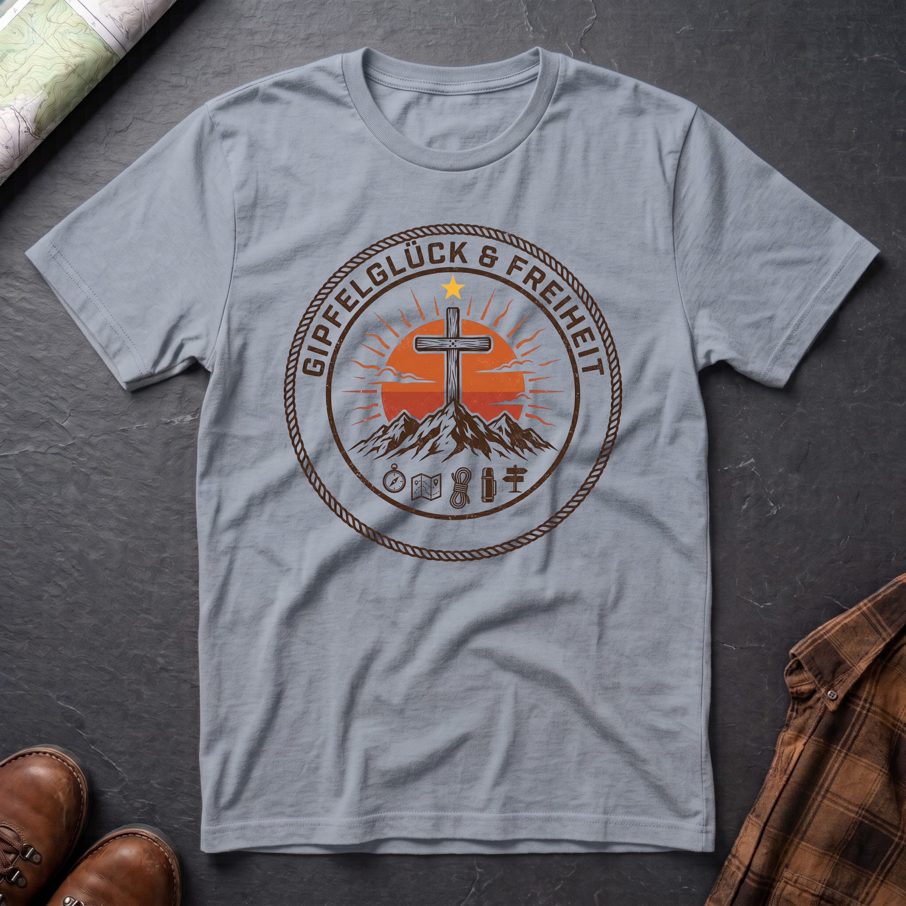 Gipfelglück Freiheit - T-Shirt