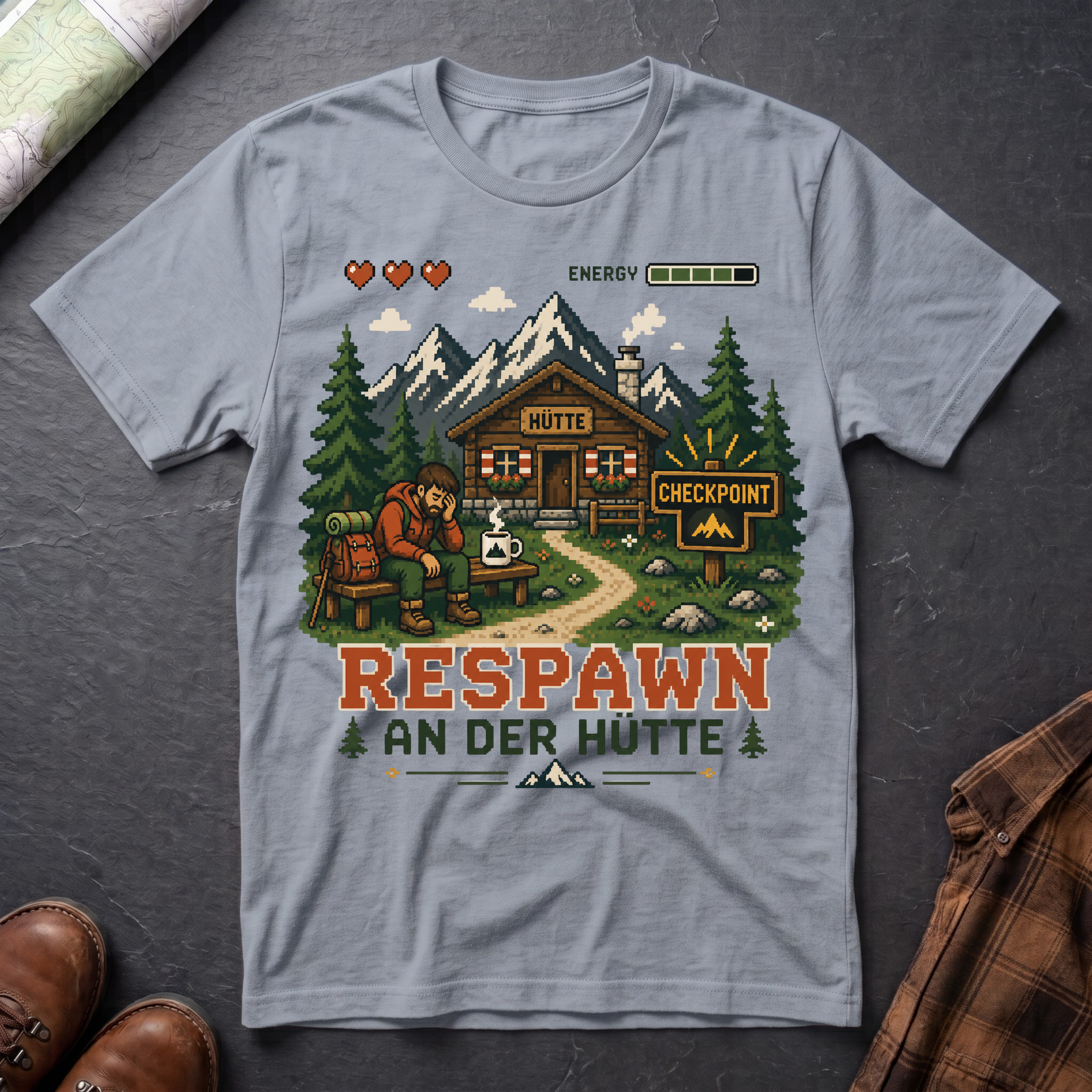 Respawn An Der Hütte - T-Shirt