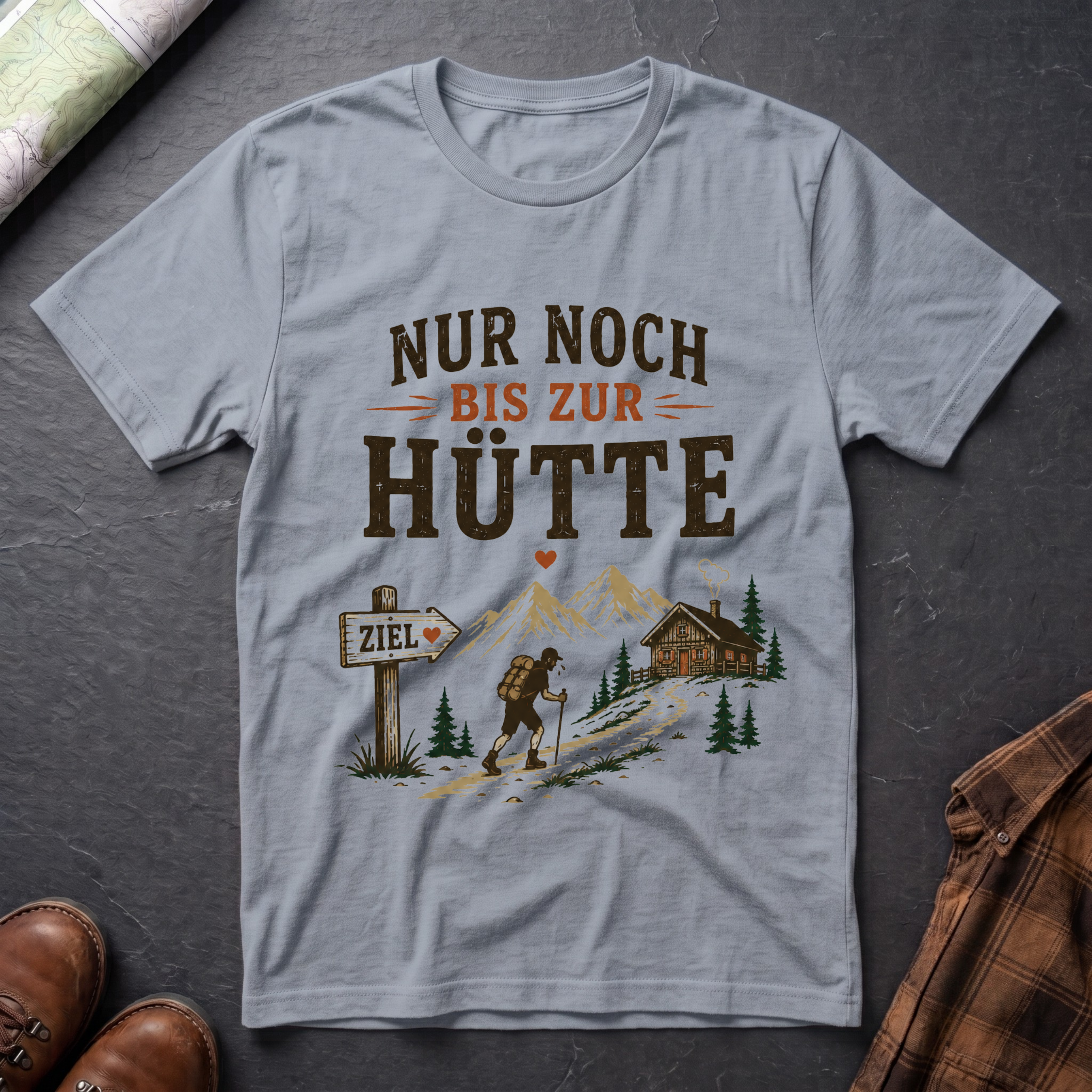 Nur noch bis zur Hütte - T-Shirt