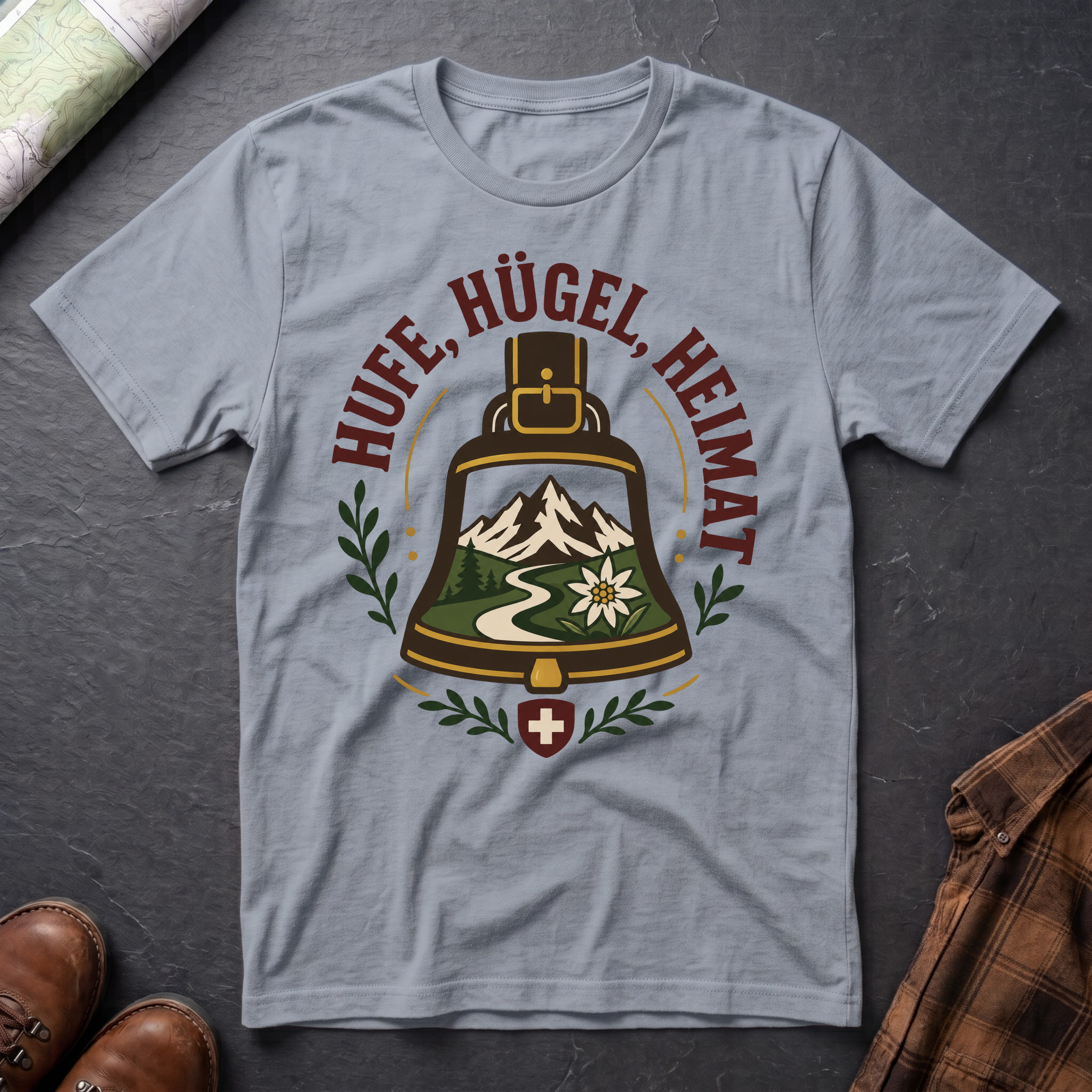 Hufe Hügel Heimat - T-Shirt