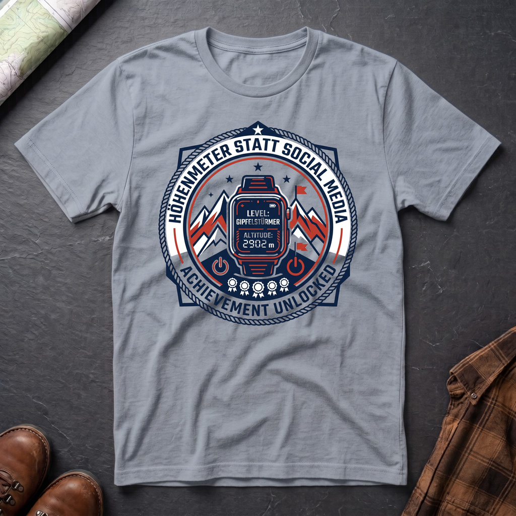 Höhenmeter Social Media - T-Shirt