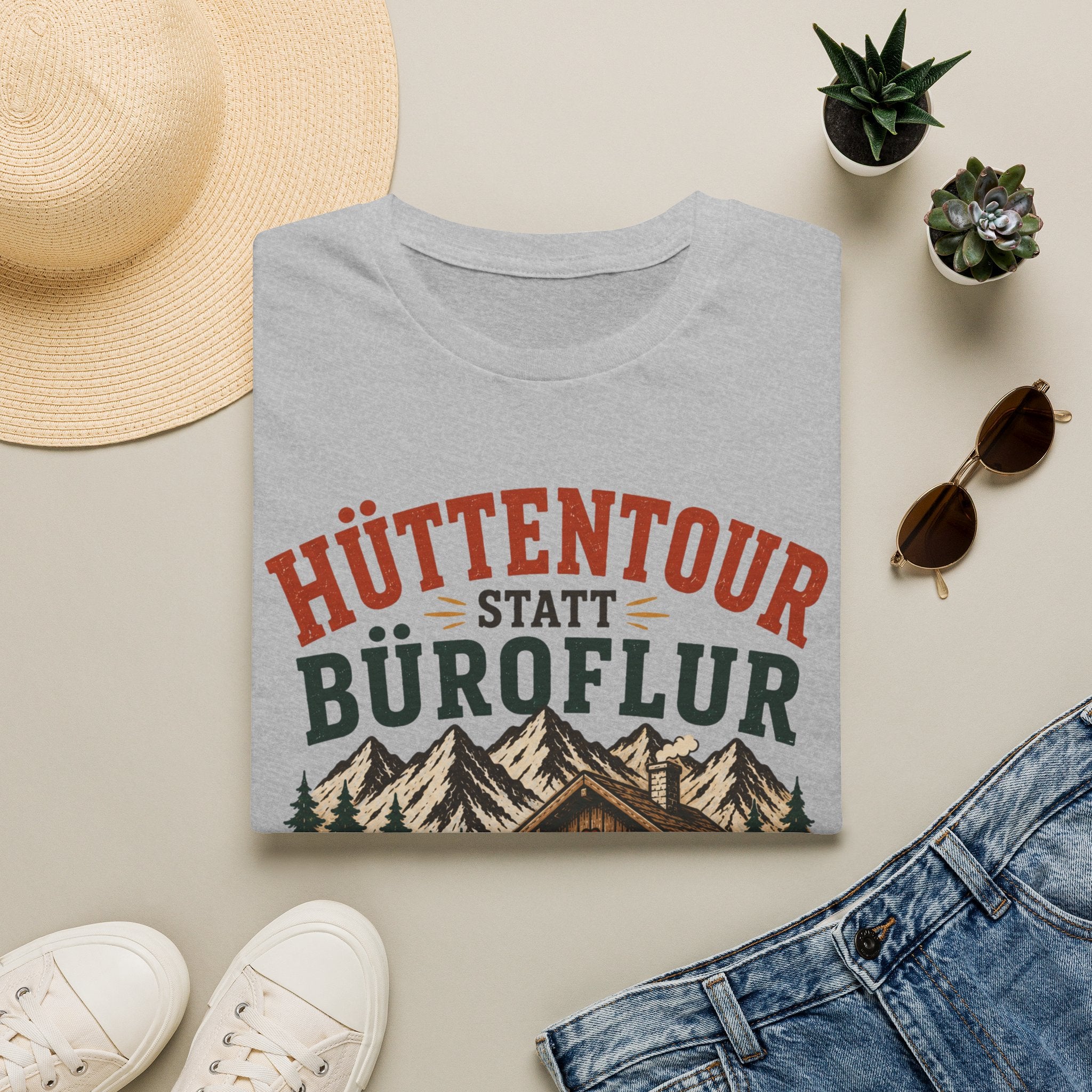 Hüttentour statt Büroflur - T-Shirt