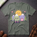 Kawaii Berg Sonne - T-Shirt