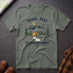 Trail, Zelt & Sternenhimmel - T-Shirt