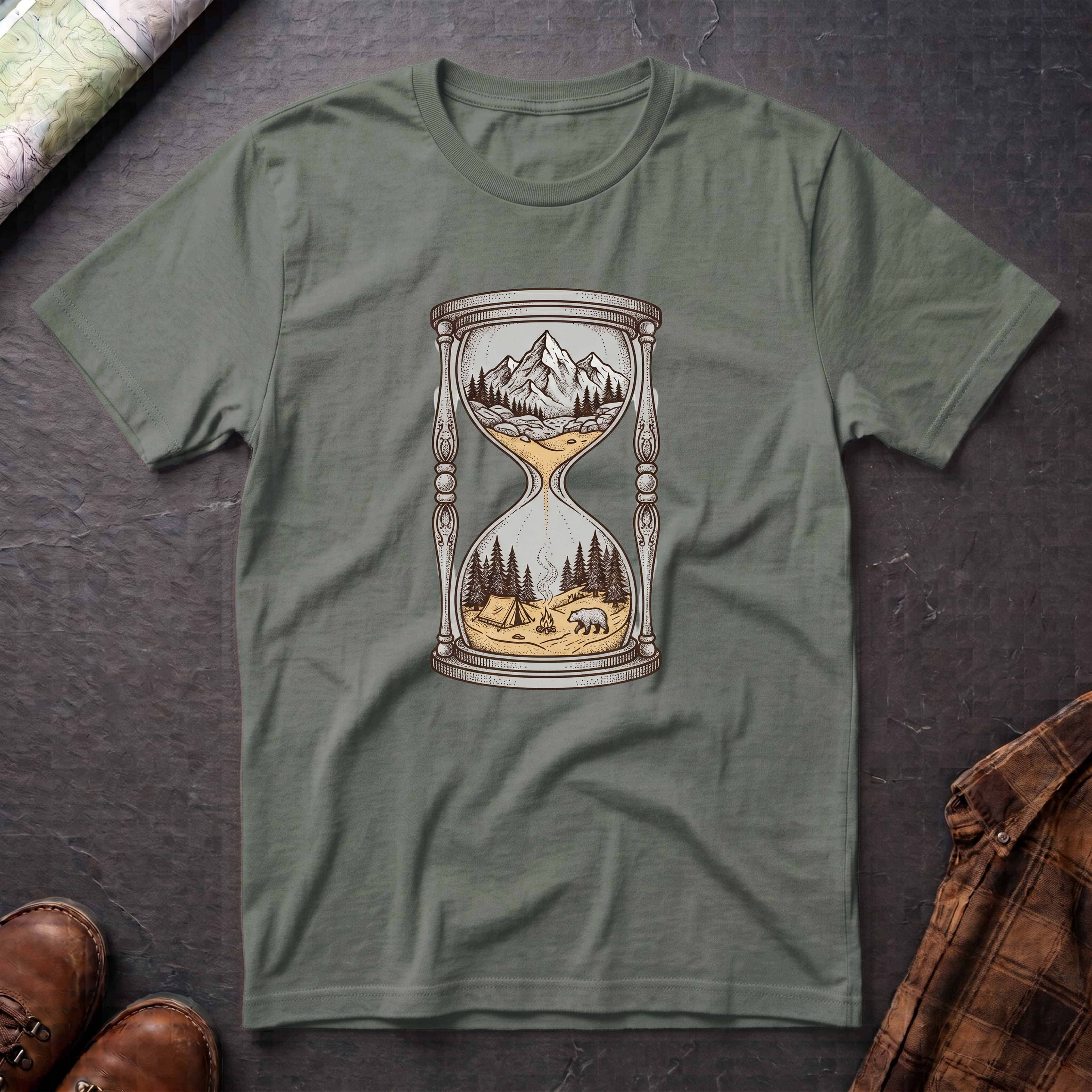 Sanduhr Berg - T-Shirt