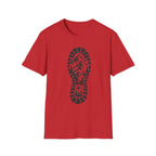 Schuhabdruck Berg - T-Shirt