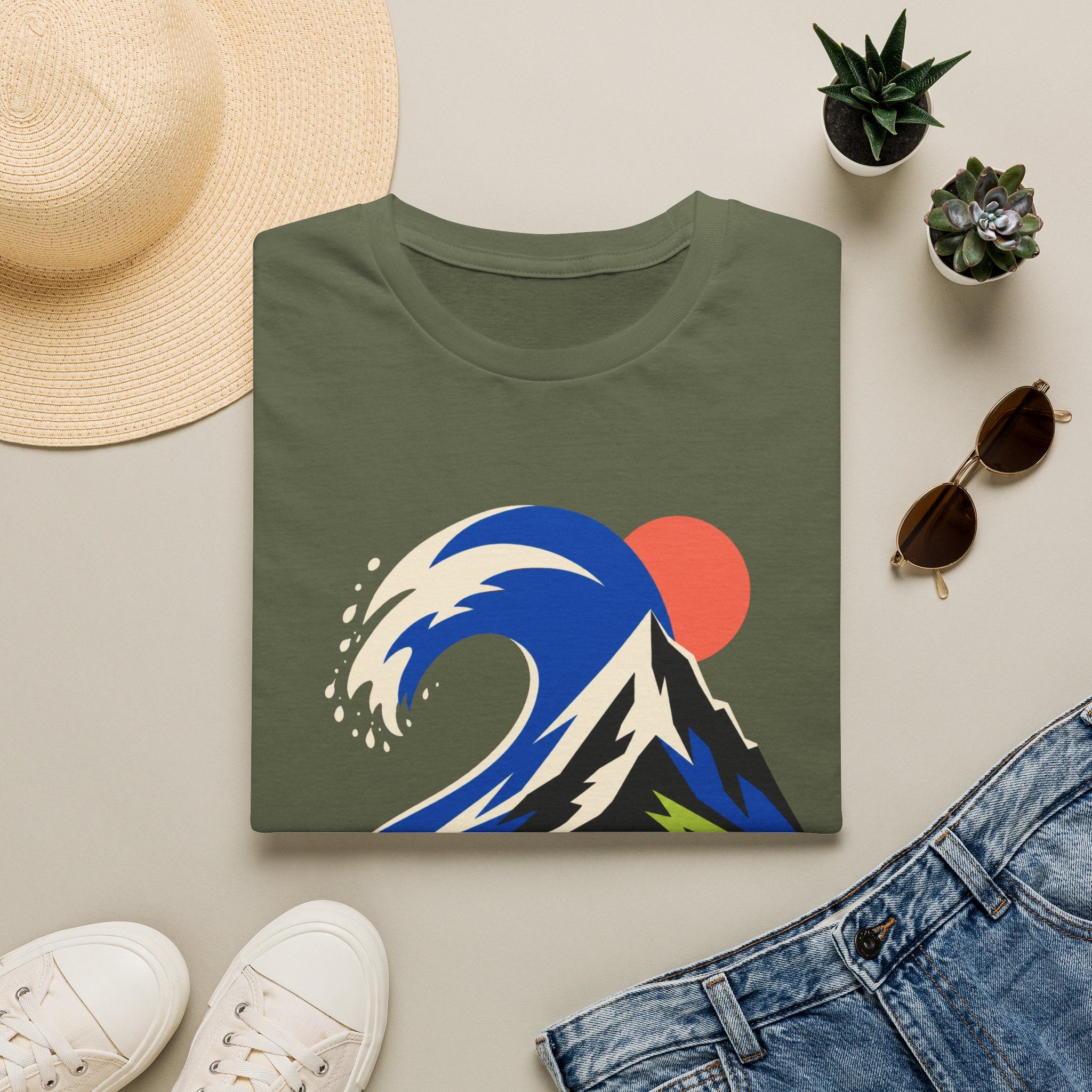 Berg Welle - T-Shirt