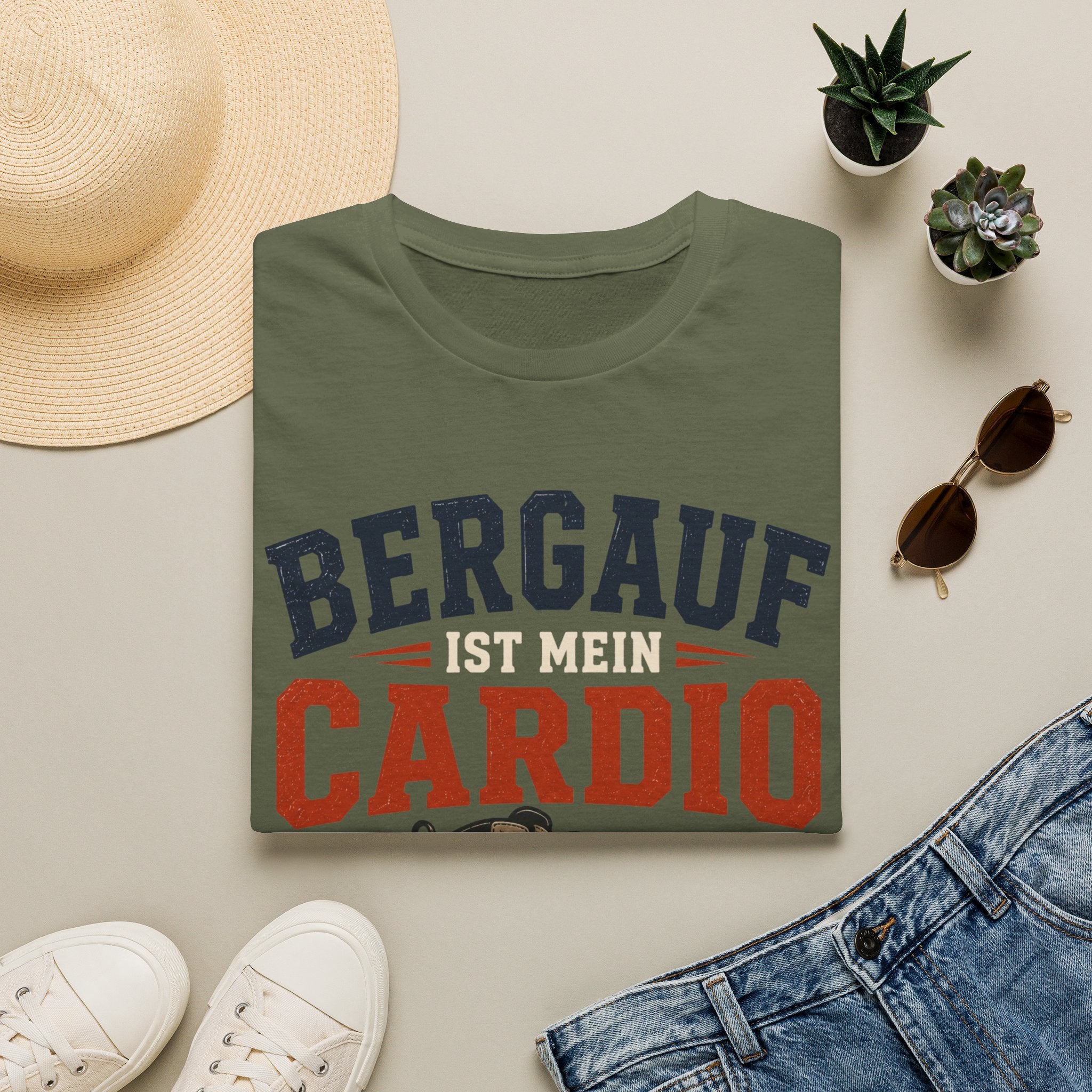 Bergauf ist mein Cardio - T-Shirt