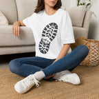 Schuhabdruck Berg 2 - T-Shirt