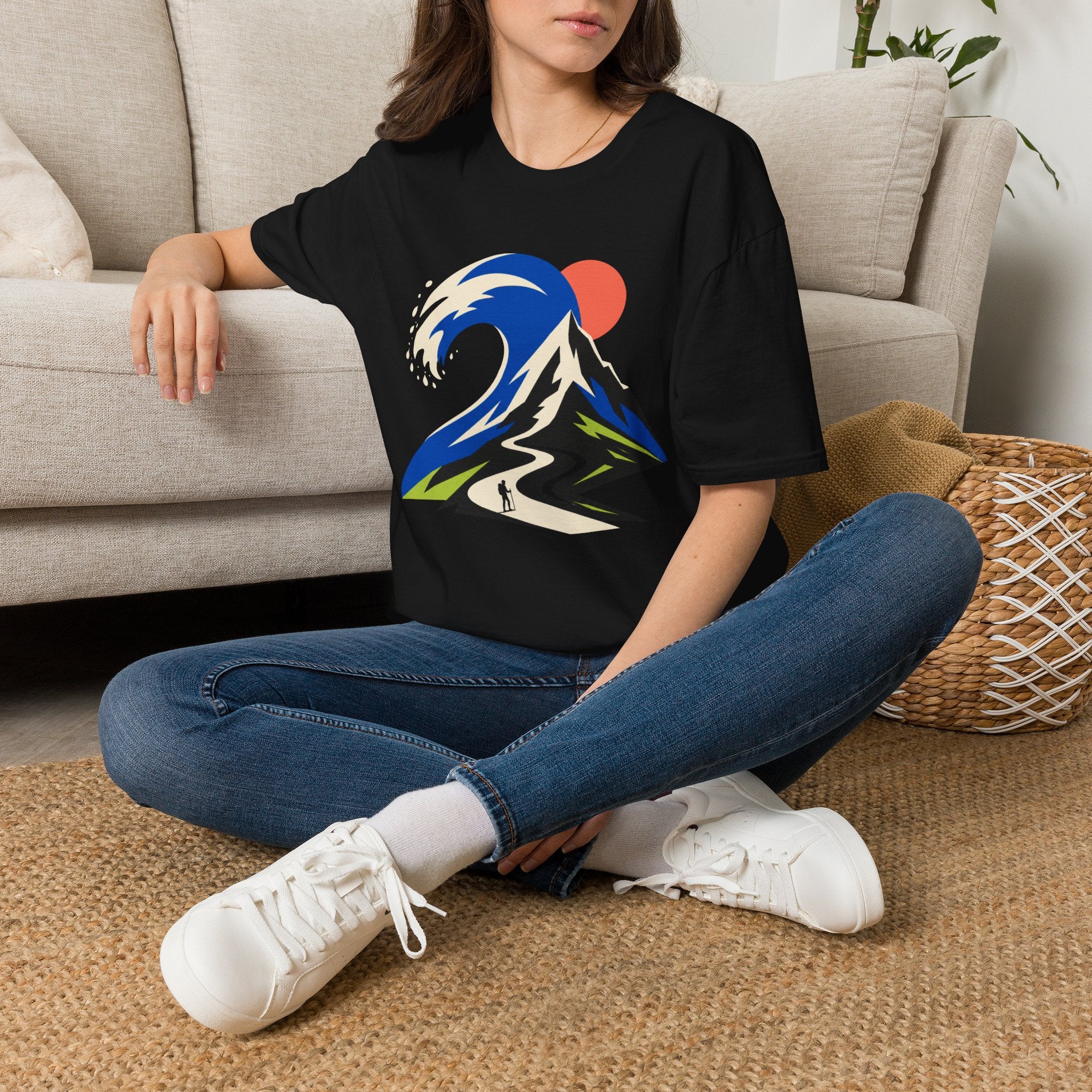 Berg Welle - T-Shirt