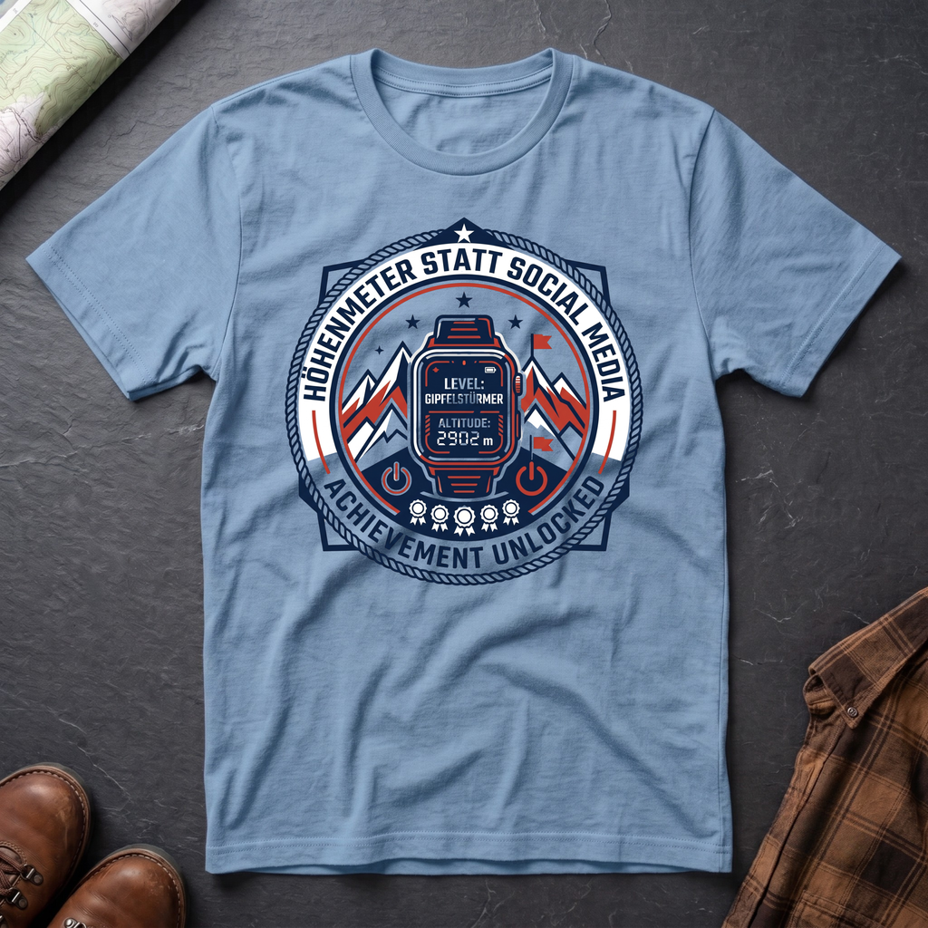 Höhenmeter Social Media - T-Shirt