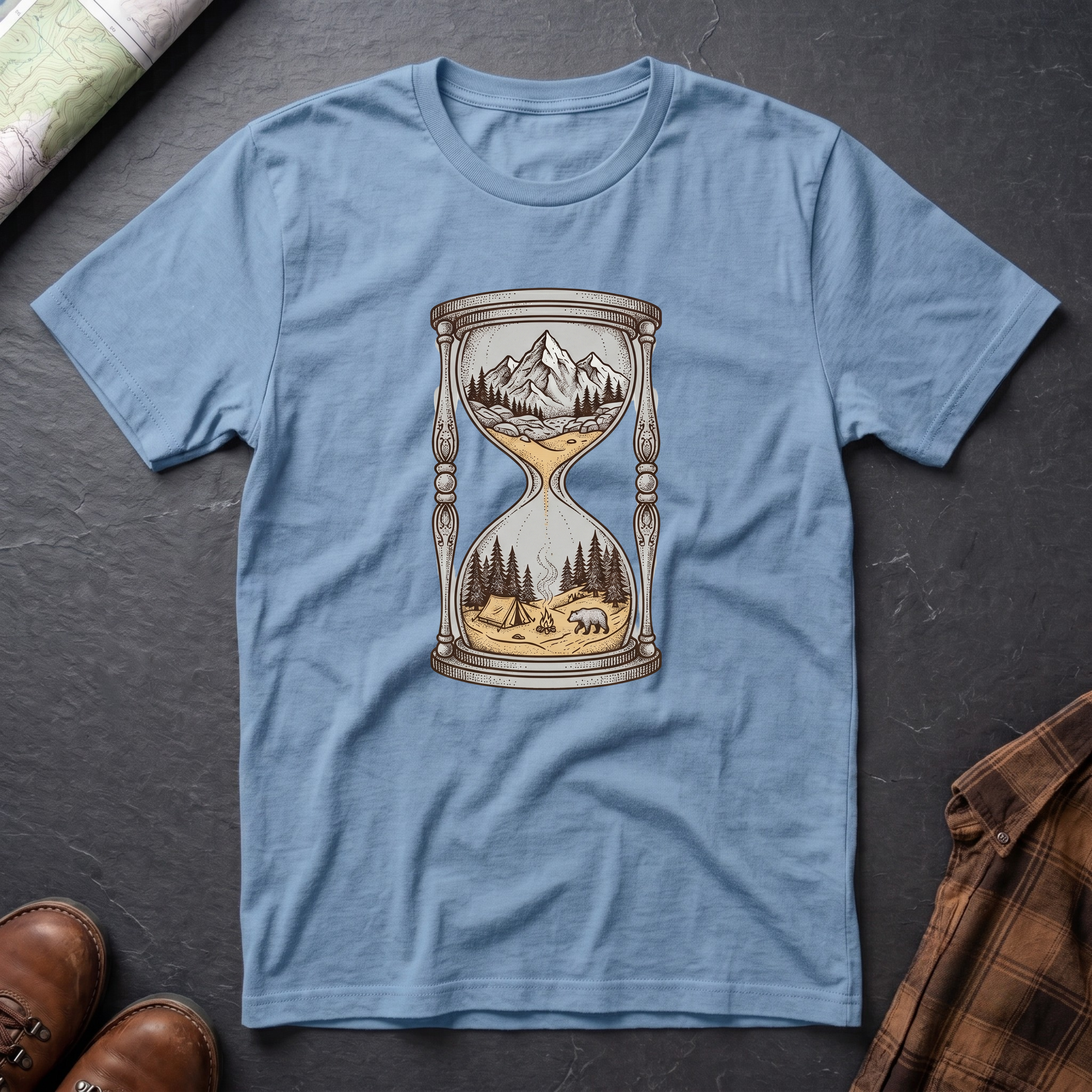 Sanduhr Berg - T-Shirt