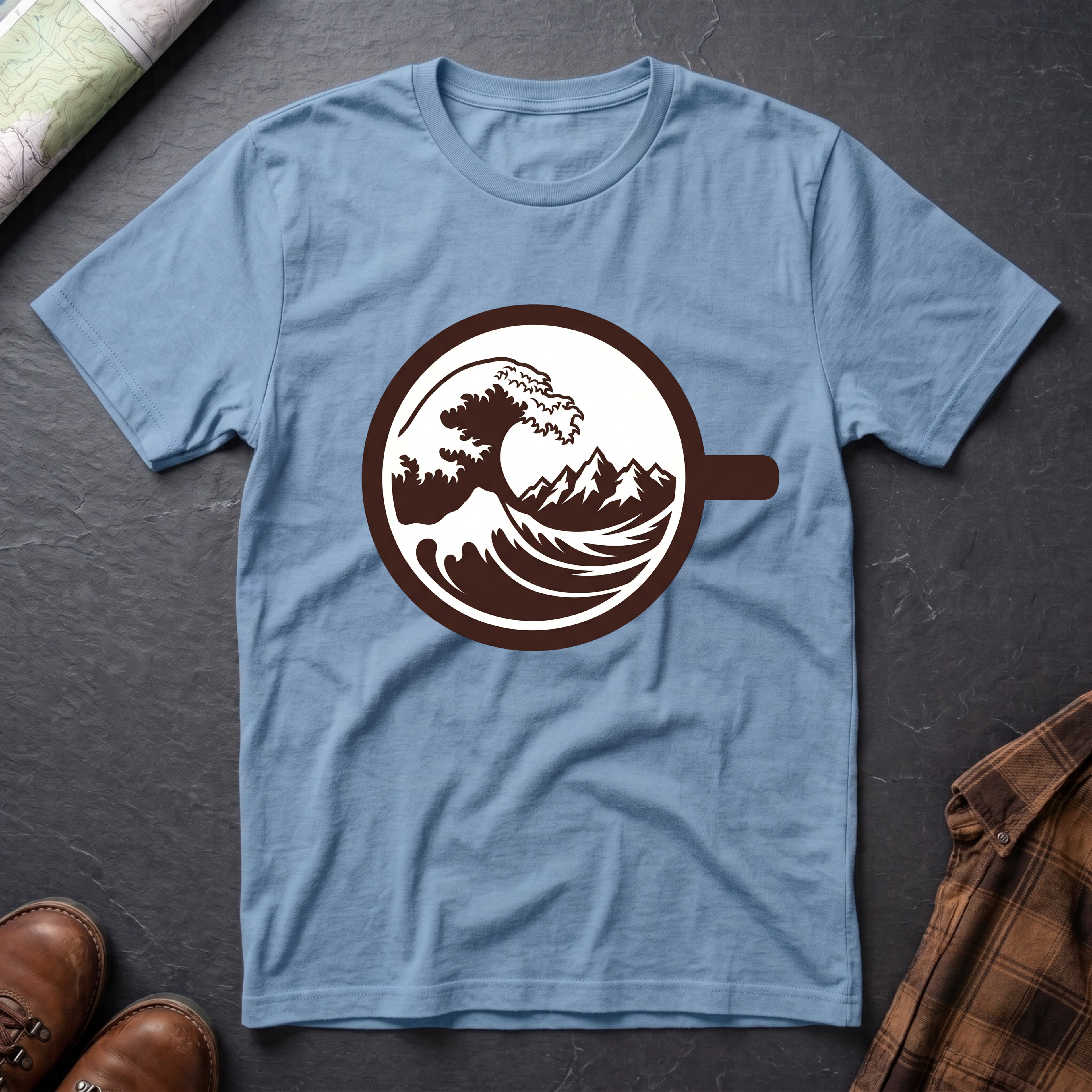Bergwelle Kaffeetasse - T-Shirt