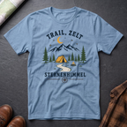 Trail, Zelt & Sternenhimmel - T-Shirt