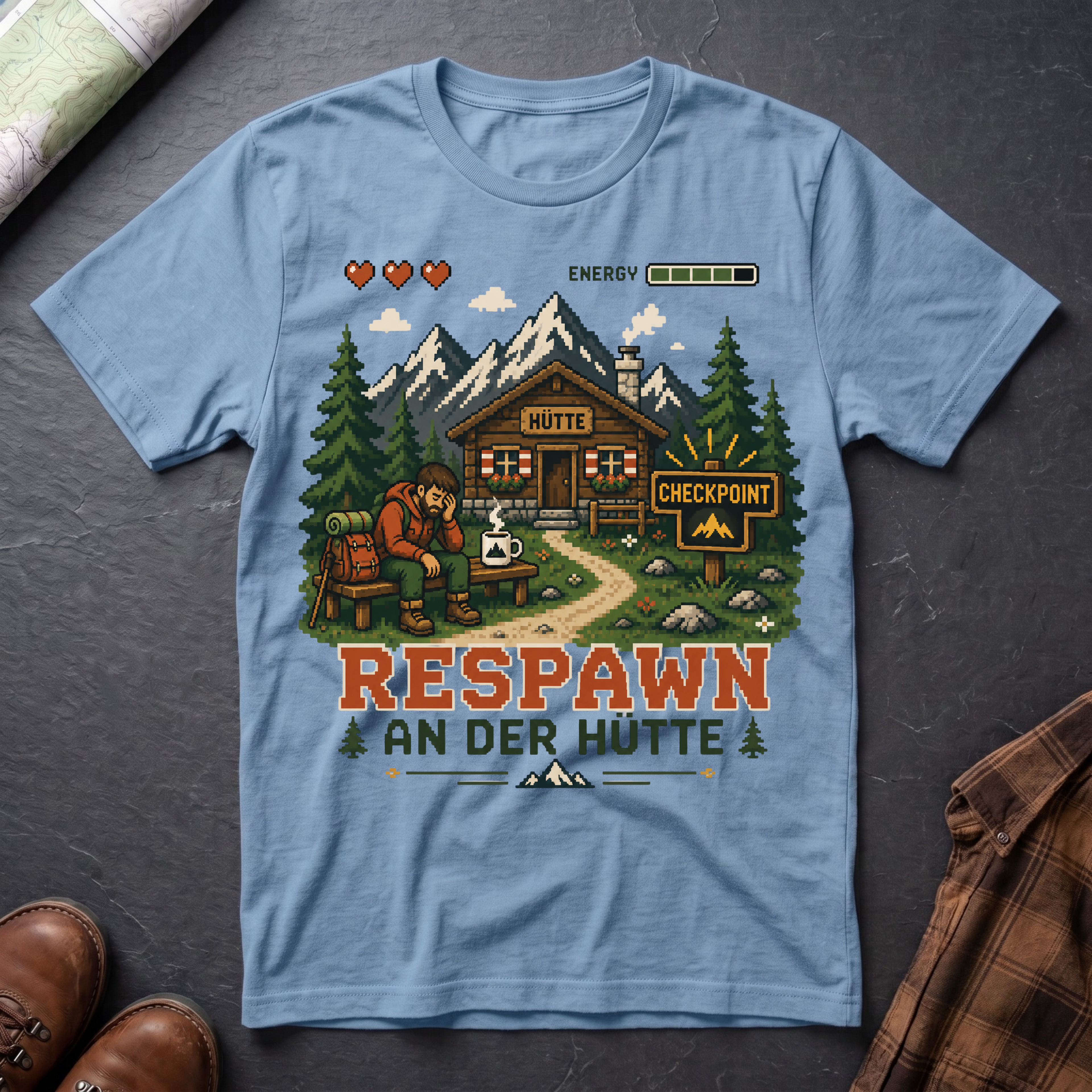 Respawn An Der Hütte - T-Shirt