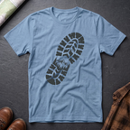 Schuhabdruck Berg 2 - T-Shirt