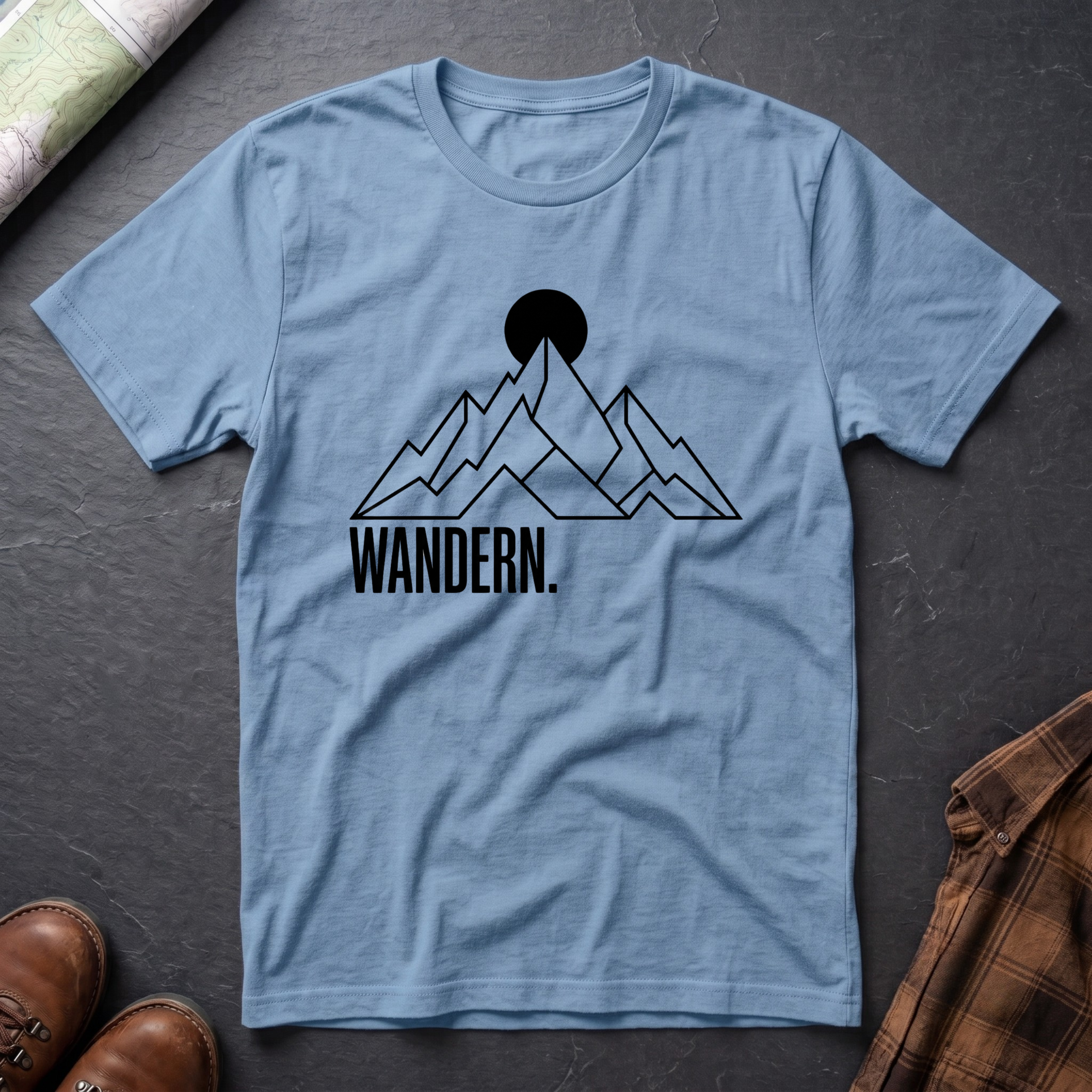 Wandern. Berg Minimal - T-Shirt