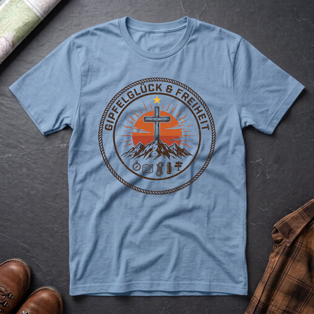 Gipfelglück Freiheit - T-Shirt