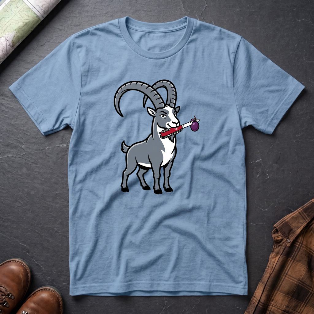 Bergziege Messer - T-Shirt