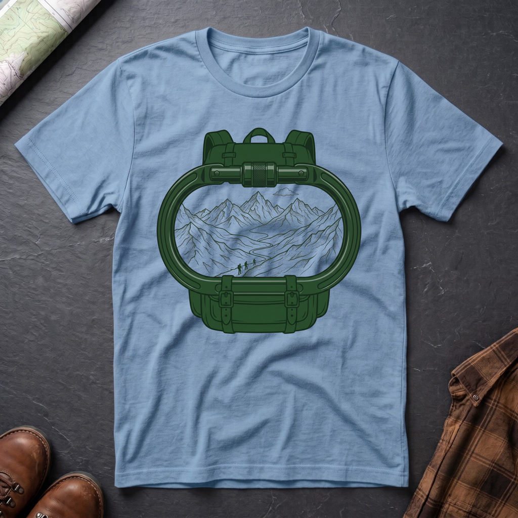 Berg-Karabiner Rucksack - T-Shirt