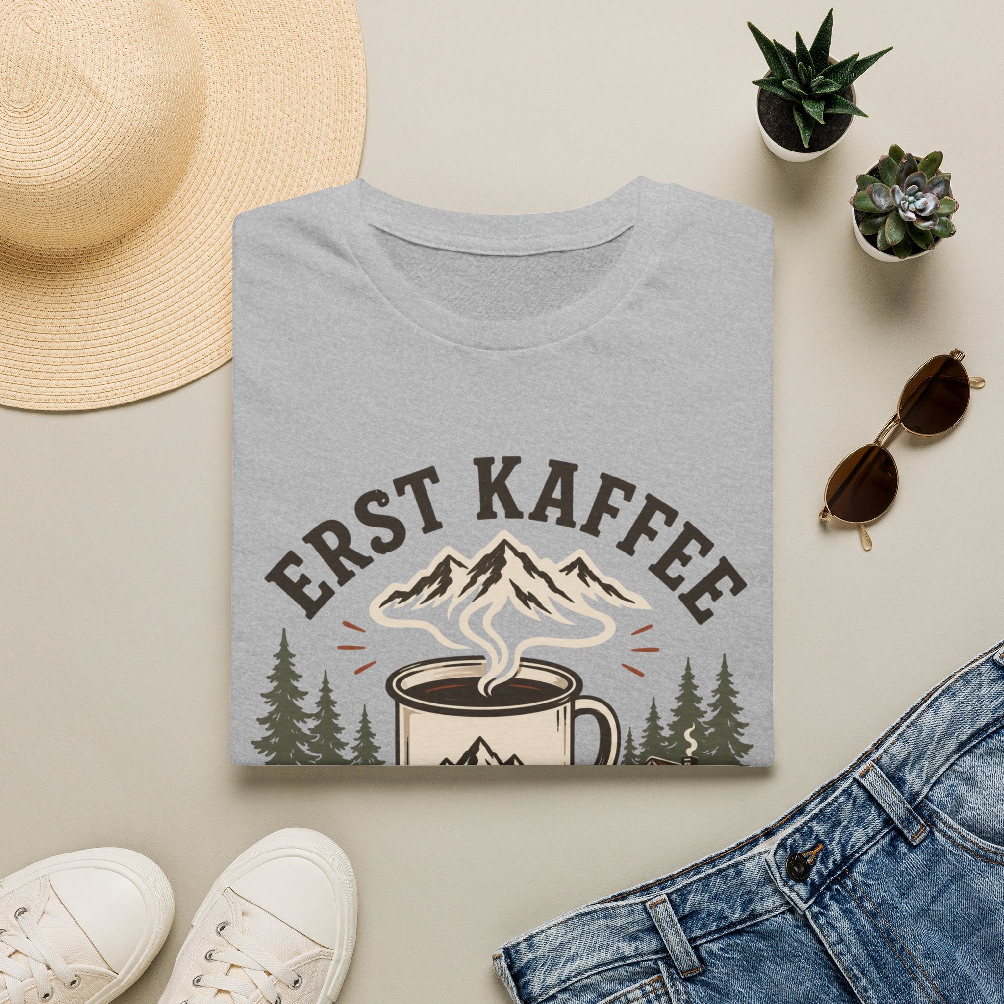 Erst Kaffee dann Gipfel - T-Shirt