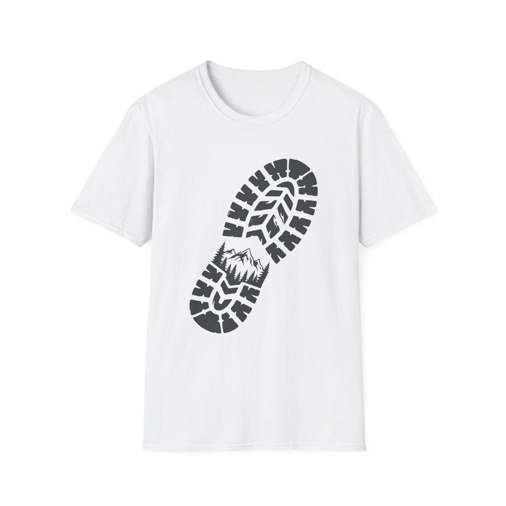 Schuhabdruck Berg 2 - T-Shirt