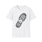 Schuhabdruck Berg 2 - T-Shirt