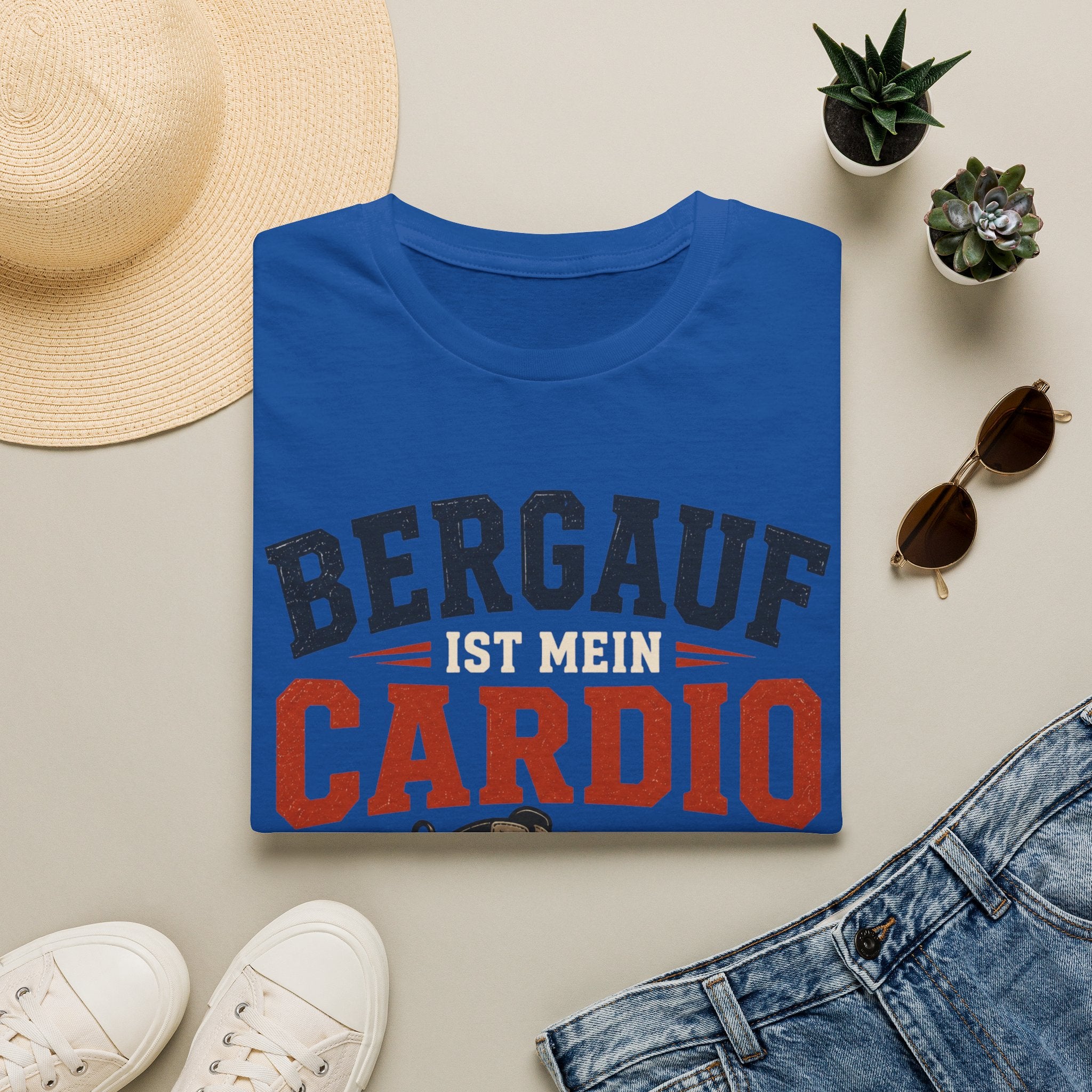 Bergauf ist mein Cardio - T-Shirt