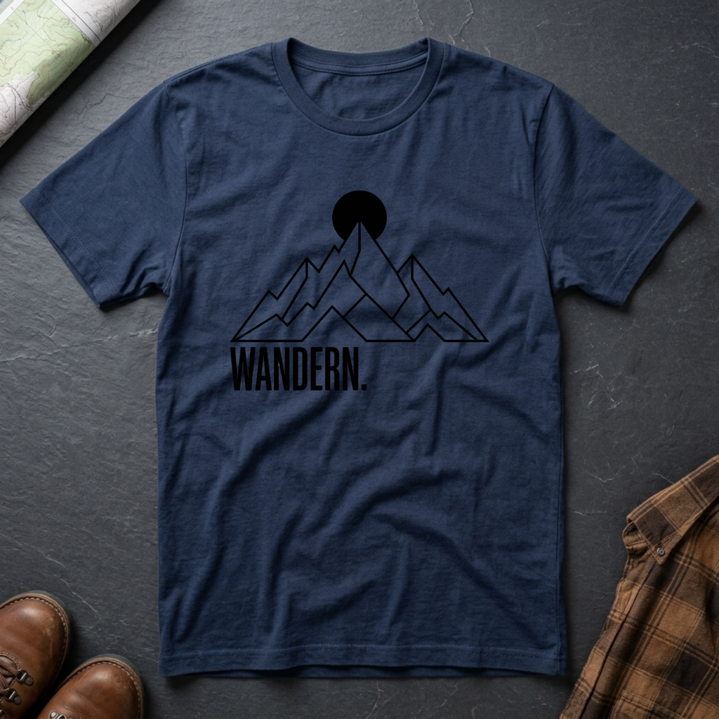Wandern. Berg Minimal - T-Shirt